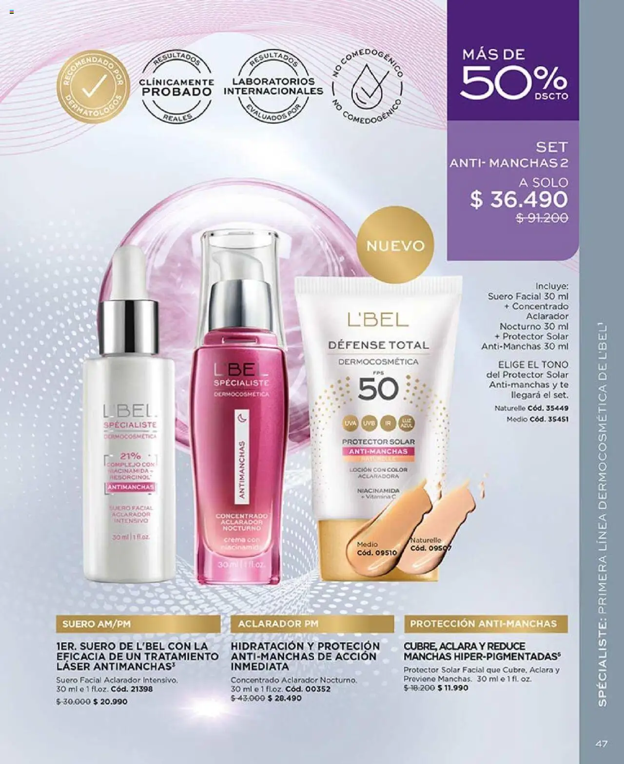 Catálogo L'Bel Campaña 13 │ válido desde el 29.07.2025 | Página: 47 | Productos: Loción, Protector solar, Té, Crema