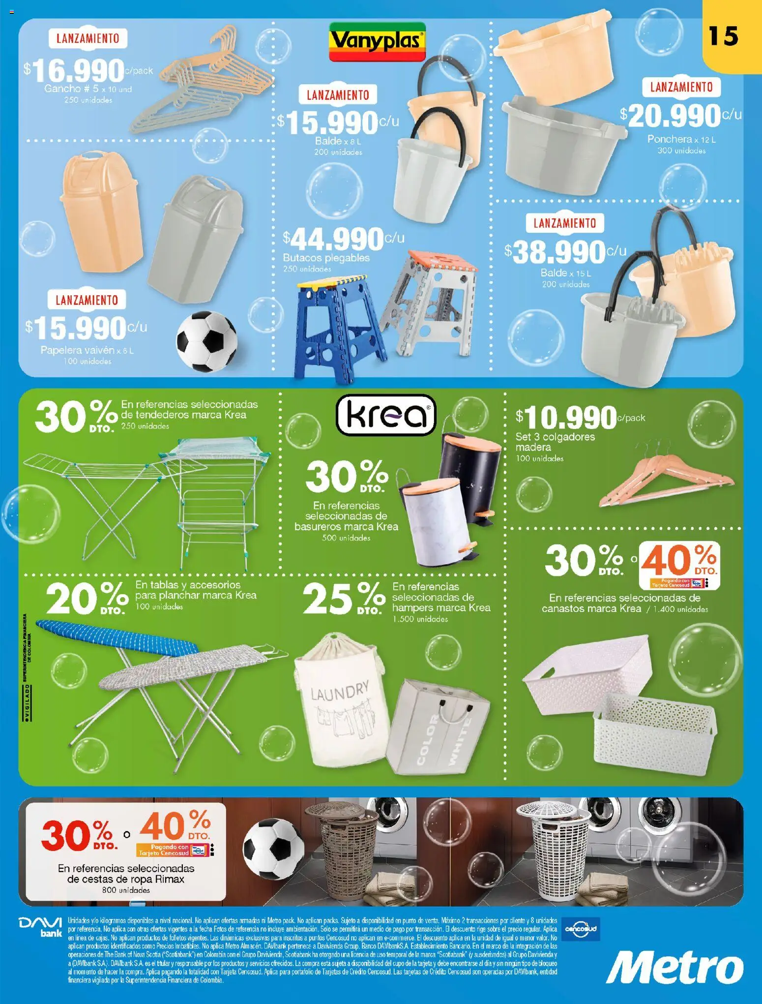 Metro revista - valida desde el 15.01.2026 | Página: 15 | Productos: Gancho, Planchar, Sobre, Ropa