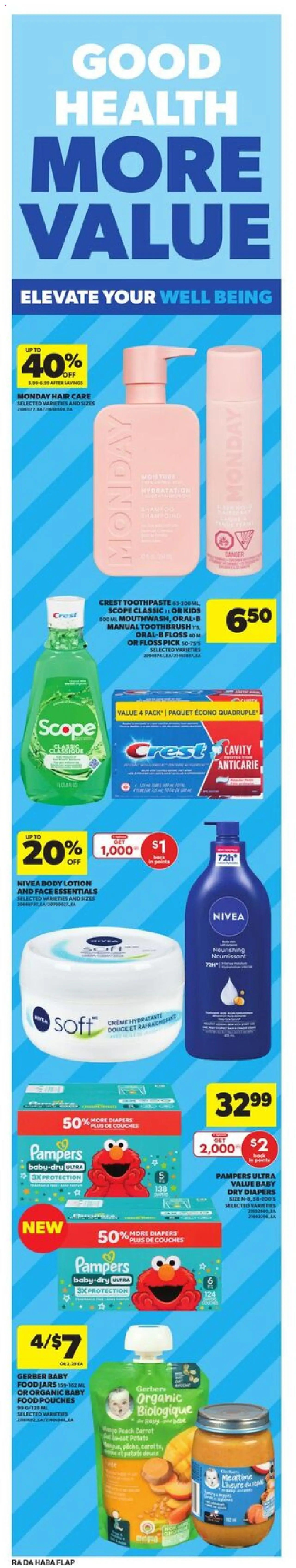 Atlantic Superstore flyer valid from 18.09.2025 | Page: 8 | Products: Carrot, Body lotion, Toothpaste