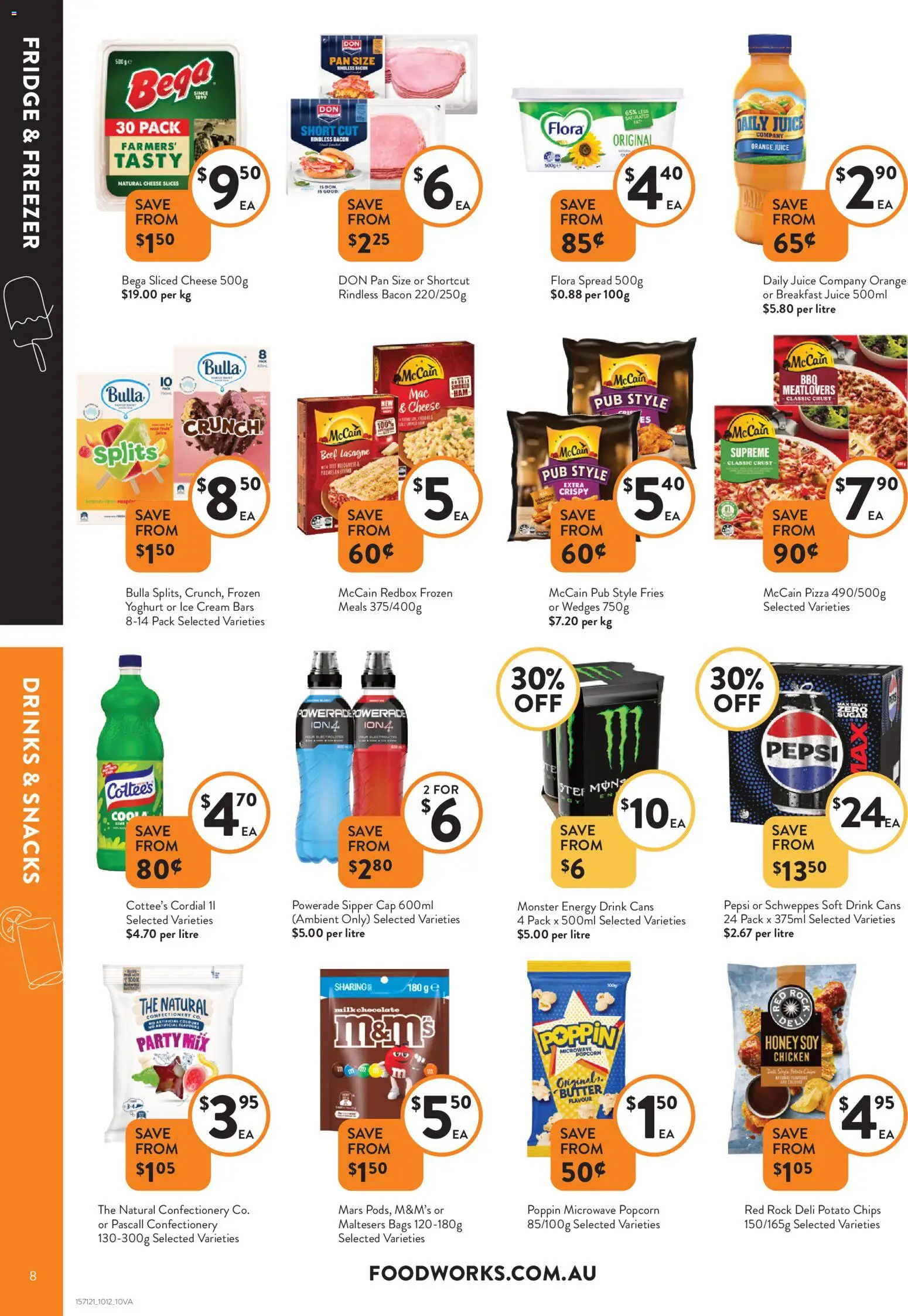 Foodworks catalogue - valid from 10.12.2025 | Page: 8 | Products: Ham, Beef, Cream, Popcorn