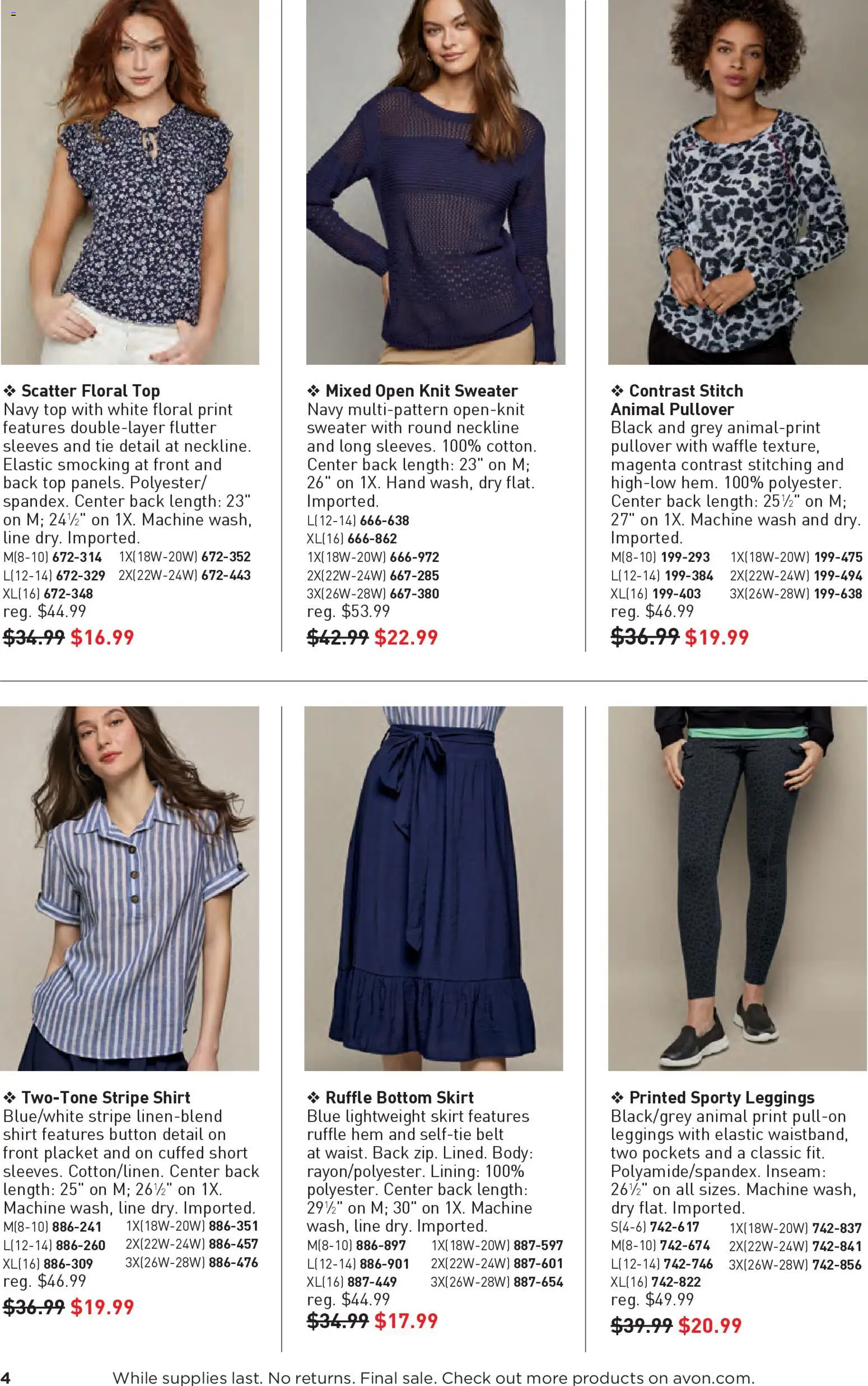 Avon Good Buys Flyer - valid from 31.12.2025 | Page: 4 | Products: Shirt, Sweater, Leggings, Belt