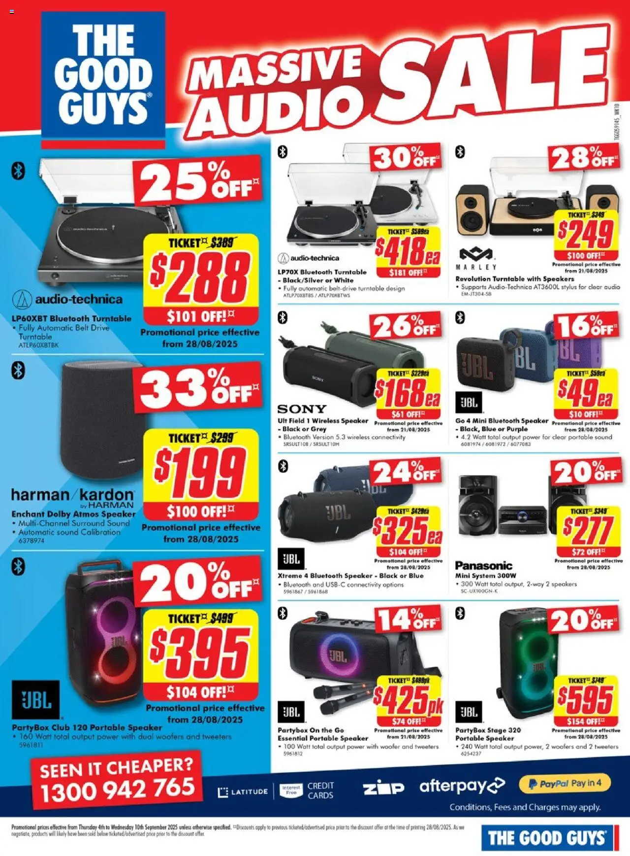 The Good Guys catalogue - valid from 03.09.2025 | Page: 6 | Products: Bluetooth speaker, Audio, Speaker, Portable