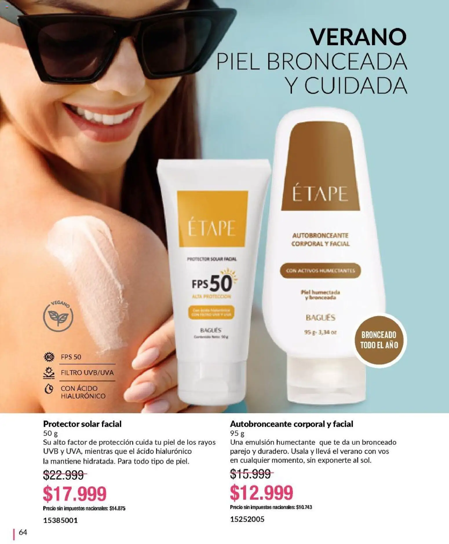 Bagués - Catálogo │ válido desde el 12.01.2026 | Página: 64 | Productos: Protector solar, Emulsión, Té