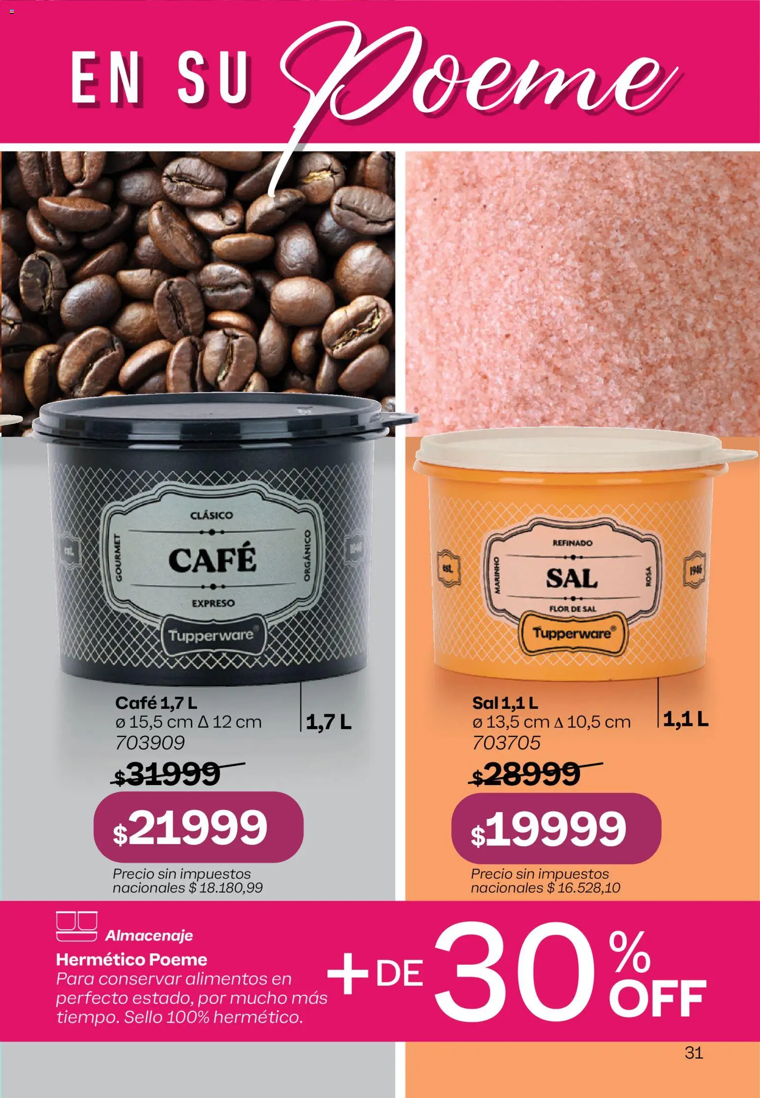 Tupperware Black Friday │ válido desde el 27.11.2025 | Página: 32 | Productos: Sal, Café