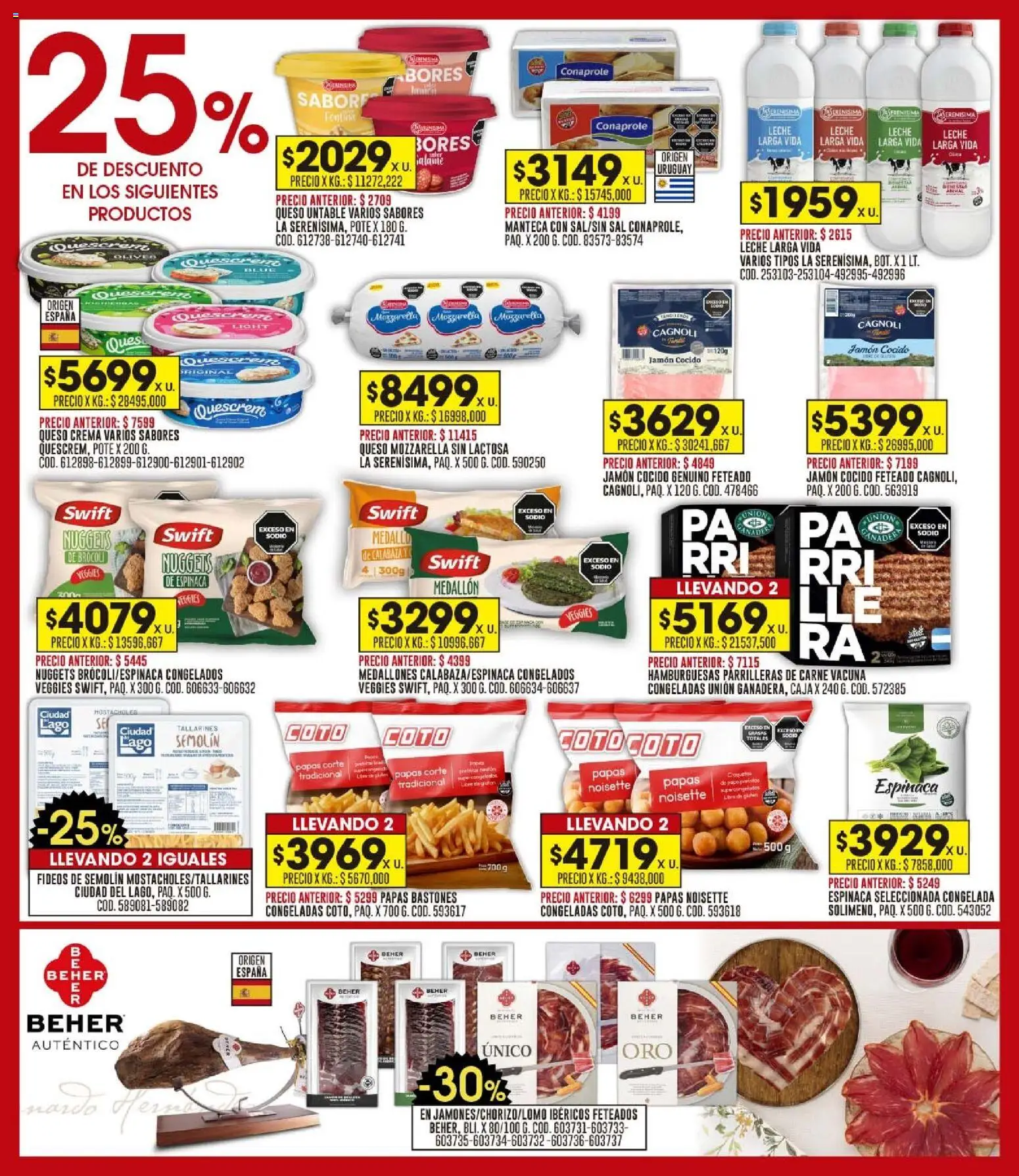 Coto - Ofertas │ válido desde el 16.02.2026 | Página: 8 | Productos: Queso crema, Brocoli, Fideos, Crema