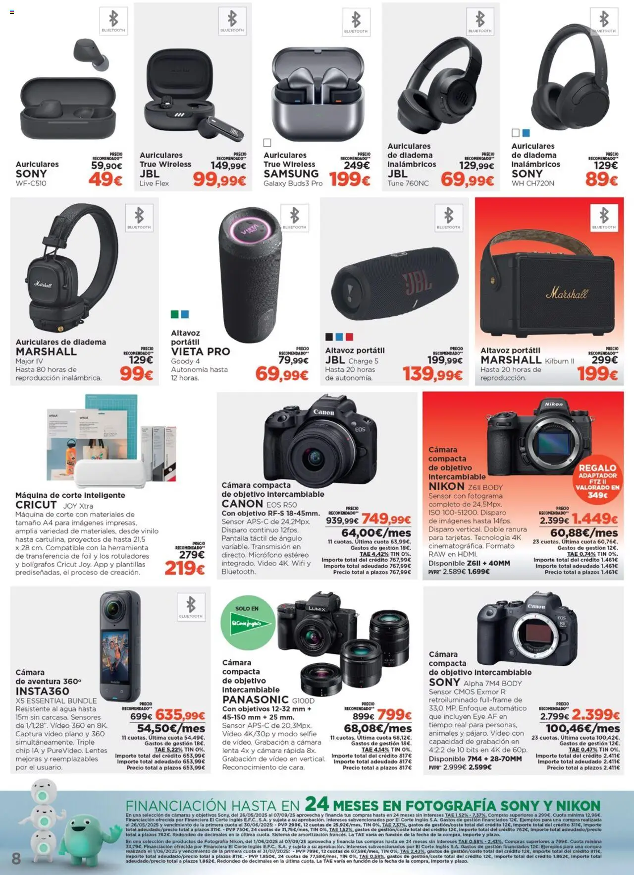 Nuevas ofertas de El Corte Inglés válidas en toda la República Mexicana desde el 07.08.2025. ¡Encuentra las mejores ofertas en El Corte Inglés - Catálogo Los Tecnoprecios! | Página: 8 | Productos: Lentes, Cámara, Micrófono, Body