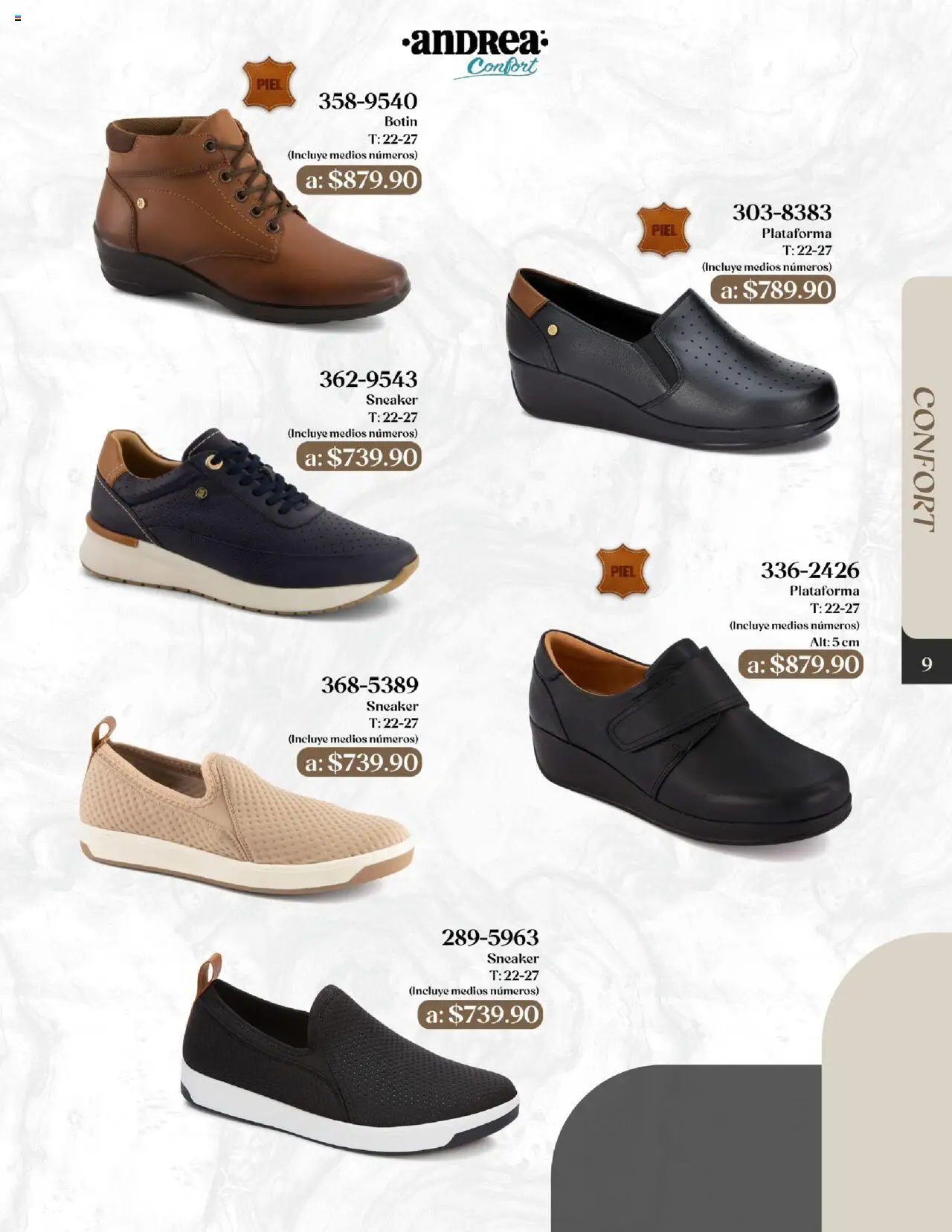 Nuevas ofertas de Andrea válidas en toda la República Mexicana desde el 24.08.2025. ¡Encuentra las mejores ofertas en Andrea - Catálogo Esenciales de Otoño! | Página: 9 | Productos: Botín
