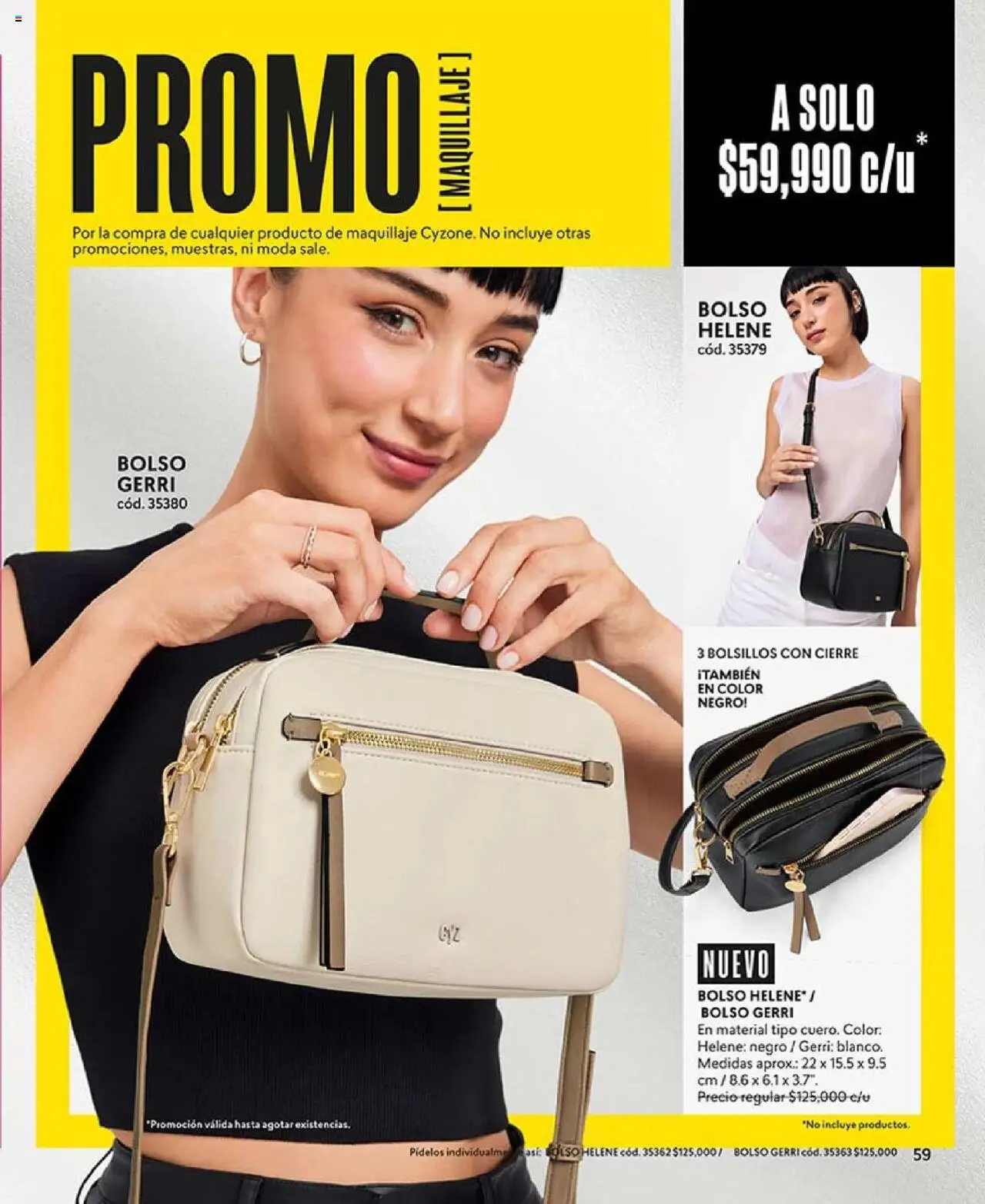 CyZone revista - valida desde el 16.06.2025 | Página: 59 | Productos: Bolso, Maquillaje