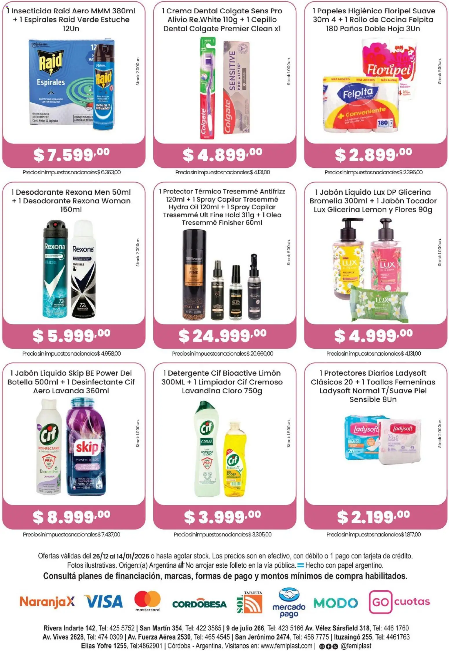 Ferniplast catálogo │ válido desde el 26.12.2025 | Página: 8 | Productos: Lavandina, Cepillo, Limón, Crema