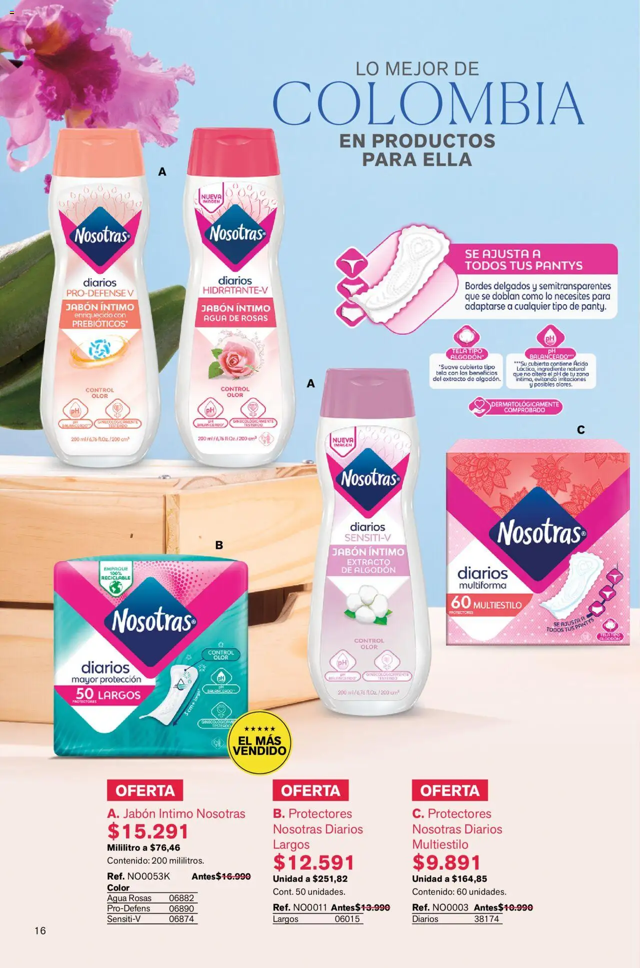 Leonisa revista - valida desde el 24.06.2025 | Página: 16 | Productos: Agua, Algodón, Jabón