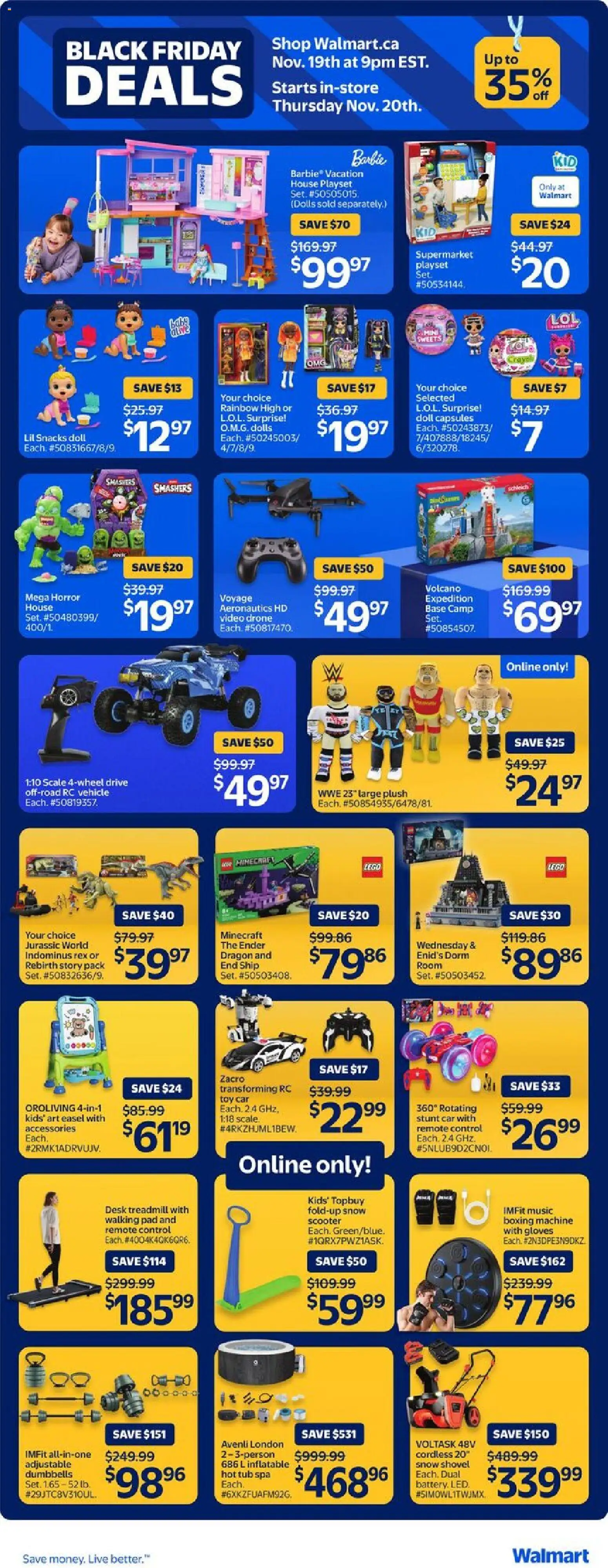 Walmart flyer valid from 19.11.2025 | Page: 9 | Products: Gloves, Video