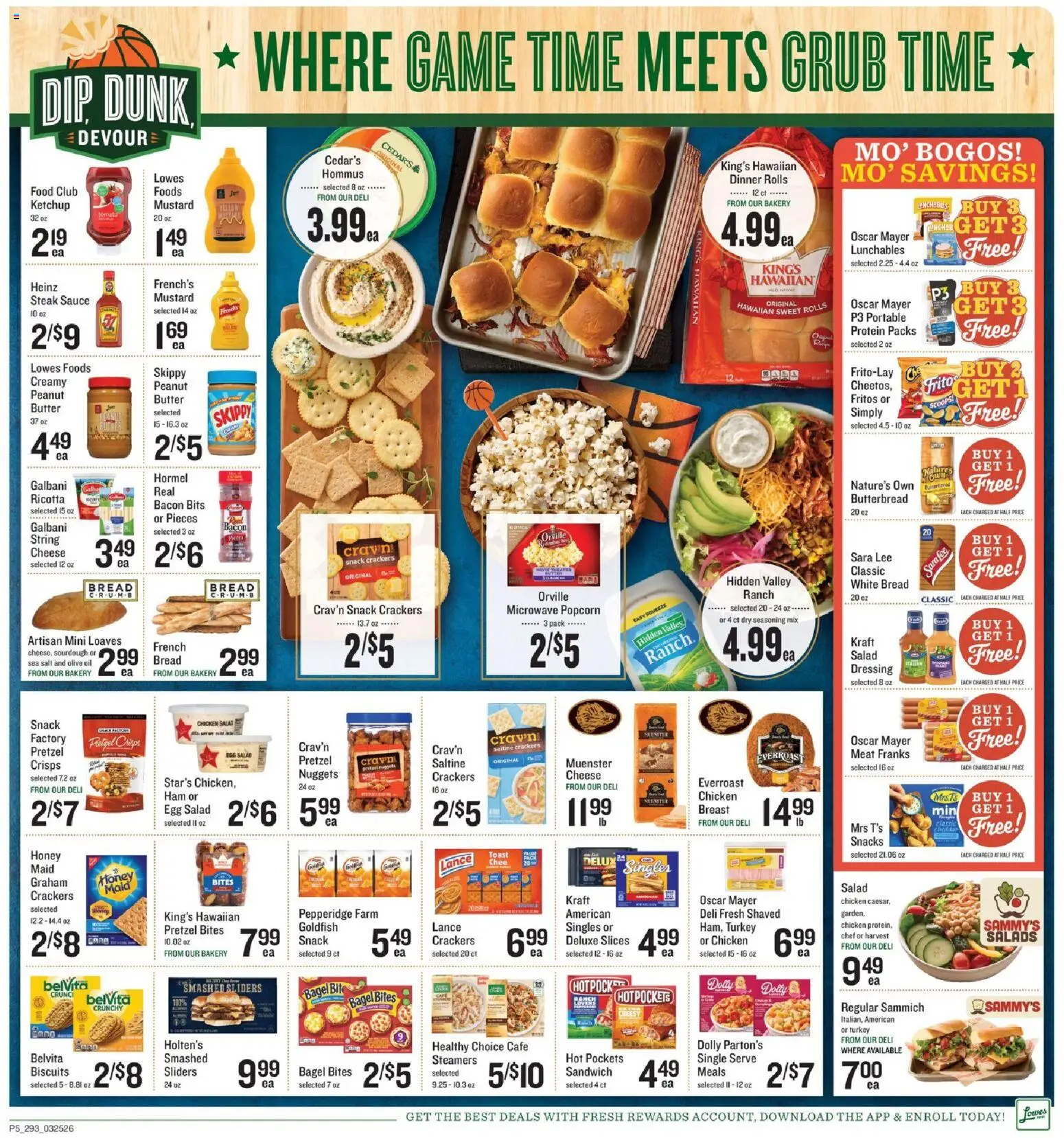 Lowes Foods Weekly Ad - SC - valid from 25.03.2026 | Page: 6 | Products: Chips, Ketchup, Salad, Sauce