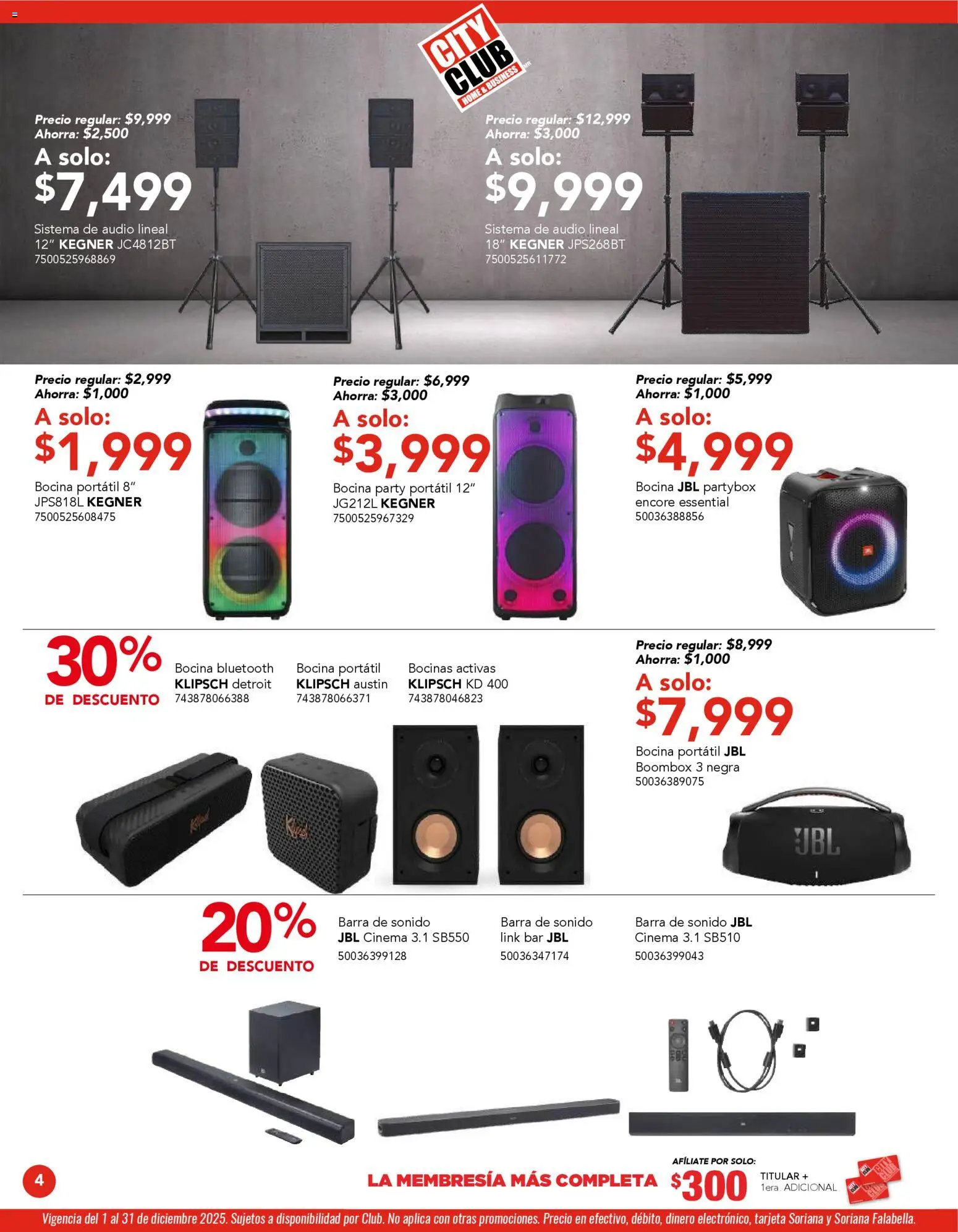 Nuevas ofertas de City Club válidas en toda la República Mexicana desde el 01.12.2025. ¡Encuentra las mejores ofertas en City Club catálogo! | Página: 4