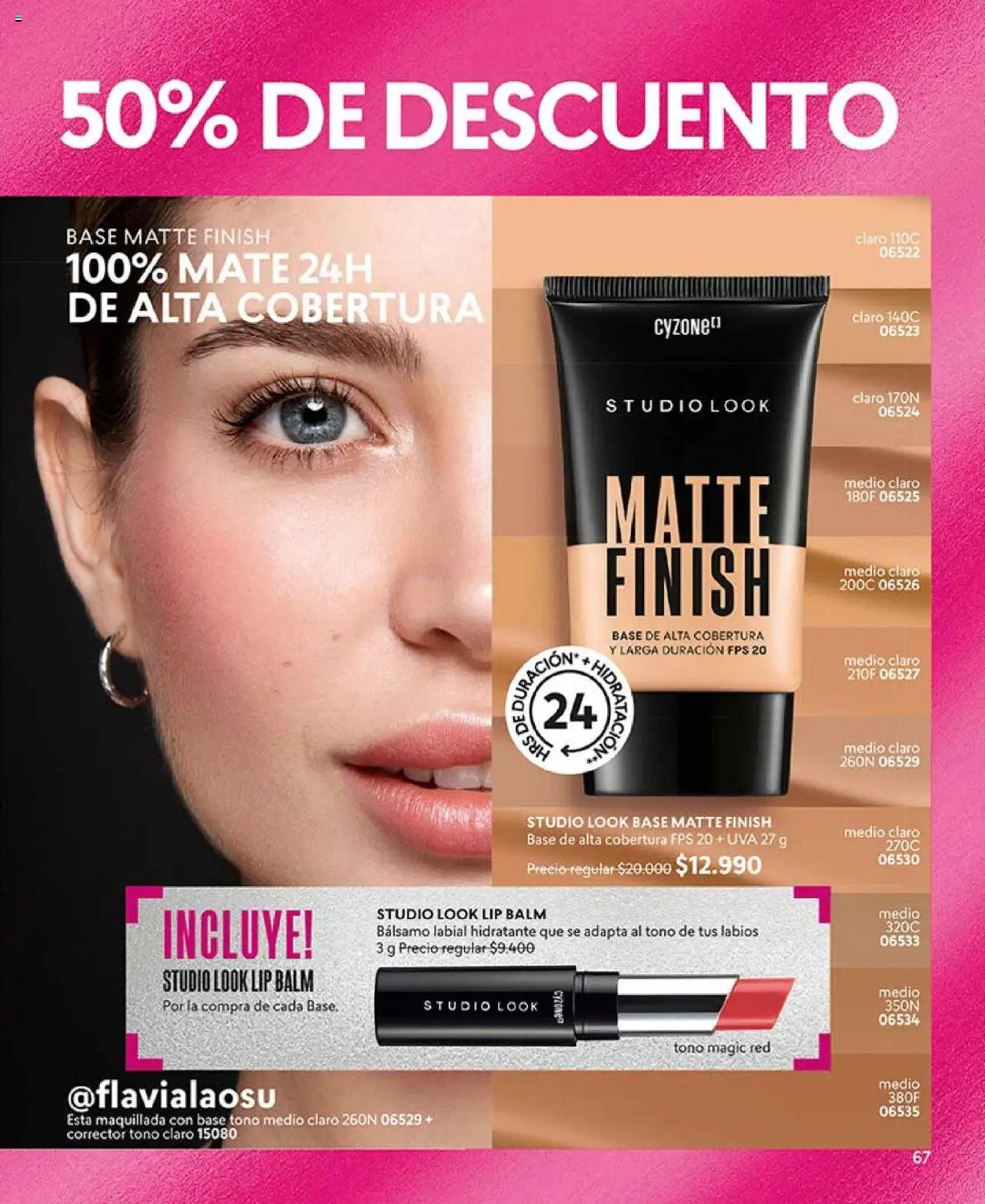 Catálogo CyZone Campaña 17 │ válido desde el 14.10.2025 | Página: 67 | Productos: Bálsamo, Uva, Mate, Base