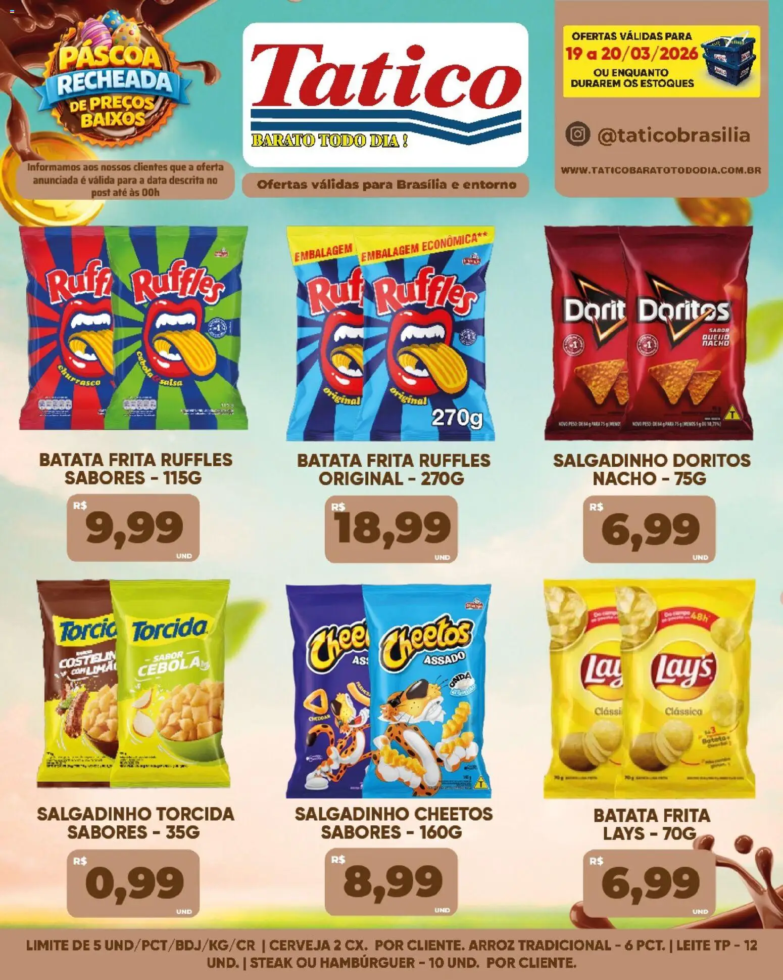 Tatico Folheto - válido de 19.03.2026 | Página: 9 | Produtos: Cebola, Leite, Batata, Batata frita
