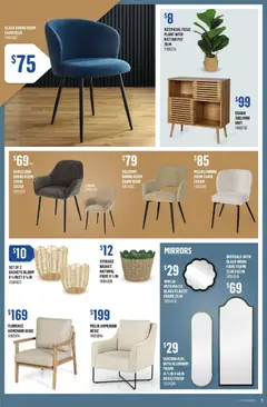 Preview of Canac weekly flyer from shop Canac valid from 05.03.2026 | Page: 9 | Products: Cream, Armchair, Chair, Basket