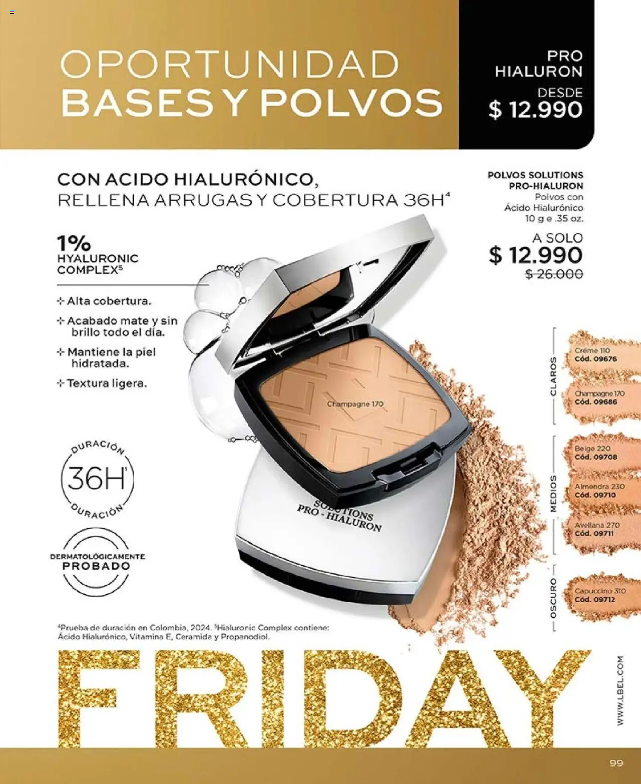 Catálogo L'Bel Campaña 16 │ válido desde el 24.09.2025 | Página: 99 | Productos: Brillo, Almendra, Mate