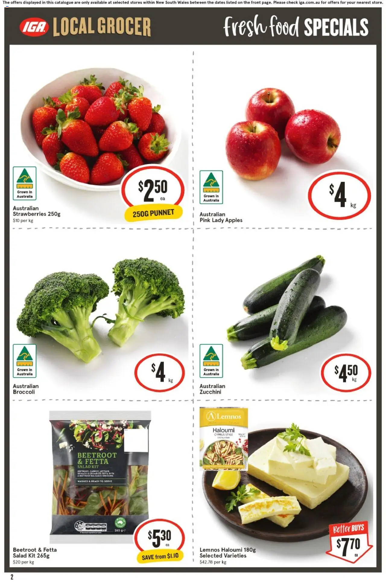 IGA catalogue - valid from 10.09.2025 | Page: 3 | Products: Salad, Spinach, Beetroot, Zucchini