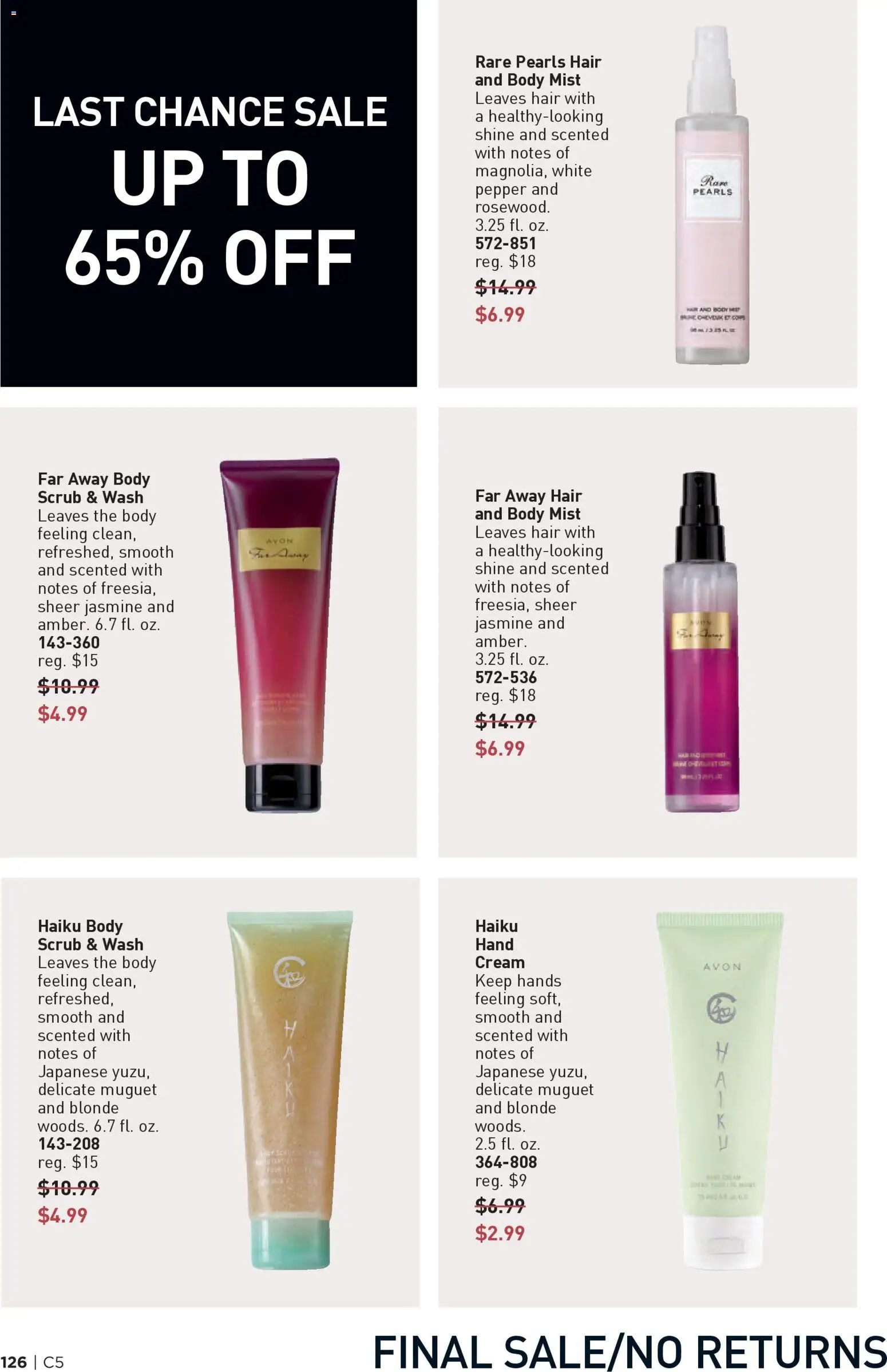 Avon Brochure - valid from 25.02.2026 | Page: 126 | Products: Body cream, Cream, Pepper