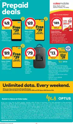 Preview of Coles  Catalogue  - valid from 21.01.2026 | Page: 44 | Products: Battery, Date, Portable, Mobile