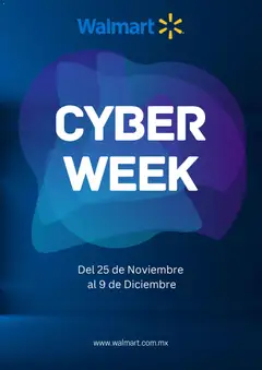 Vista previa de Walmart Cyber Monday, nuevo folleto de la tienda, válido en México a partir del 25.11.2025