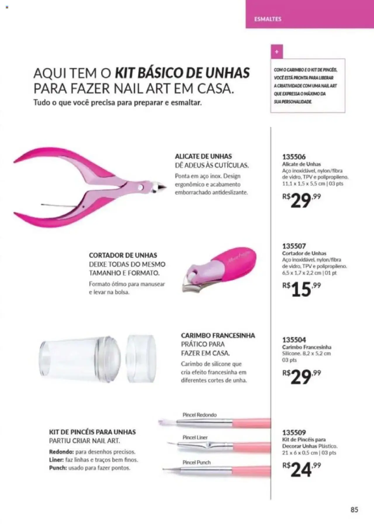 Avon Folheto - válido de 26.09.2025 | Página: 85 | Produtos: Pincel, Alicate, Cortador