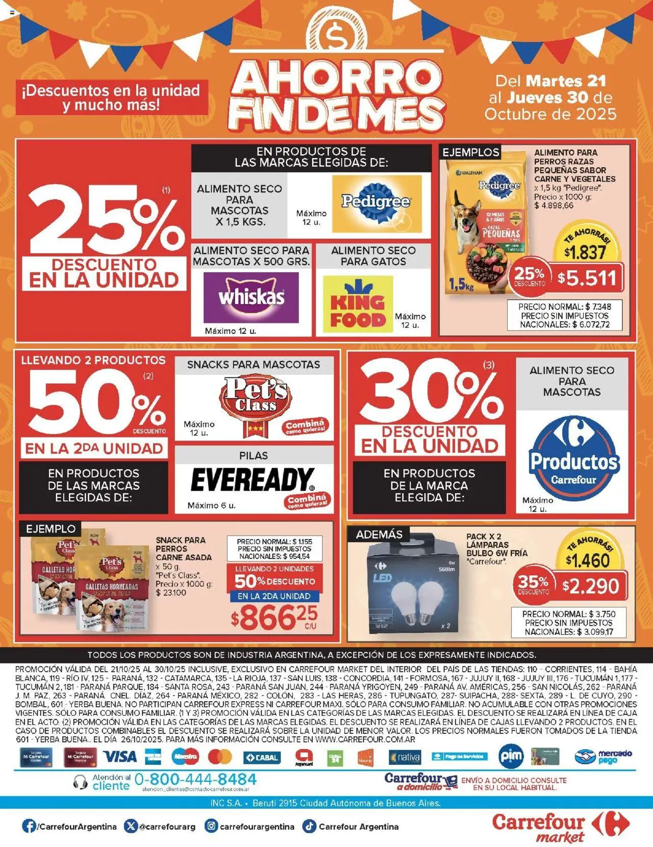 Carrefour ofertas - Catamarca │ válido desde el 21.10.2025 | Página: 37 | Productos: Sobre, Pilas, Té, Galletas
