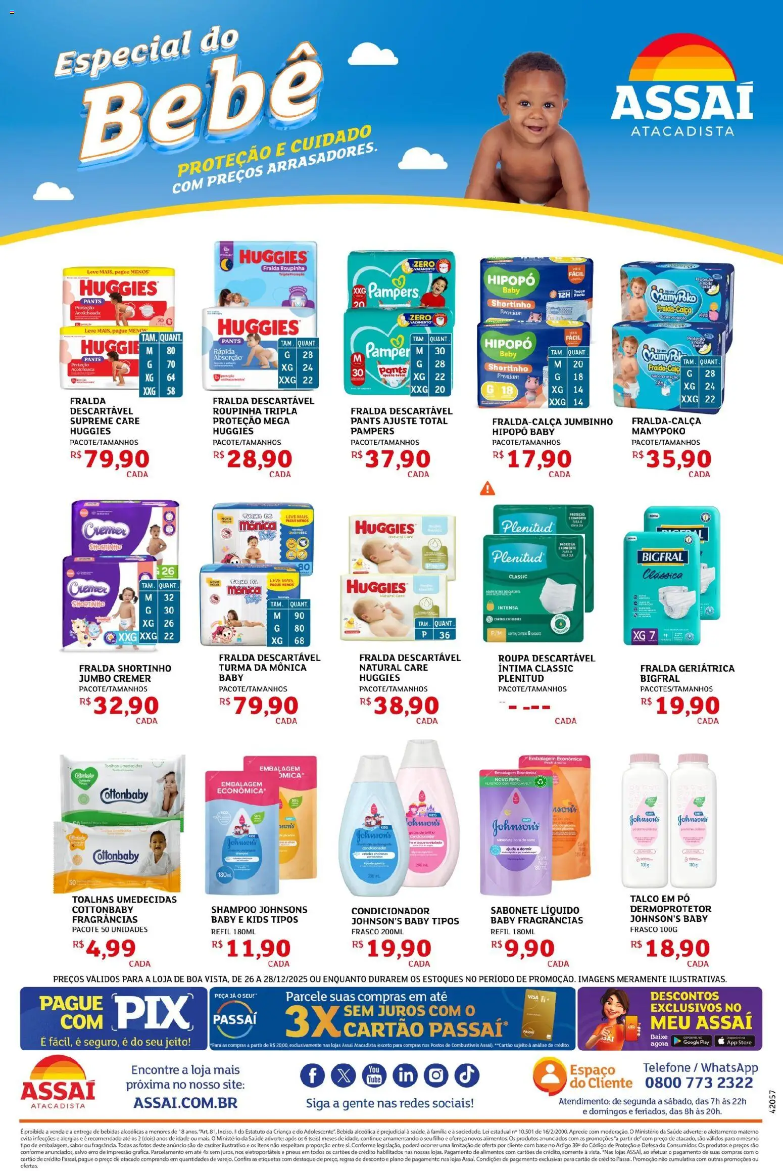 Assaí Atacadista Folheto - válido de 26.12.2025 | Página: 4 | Produtos: Shampoo, Sabonete, Bebida, Telefone