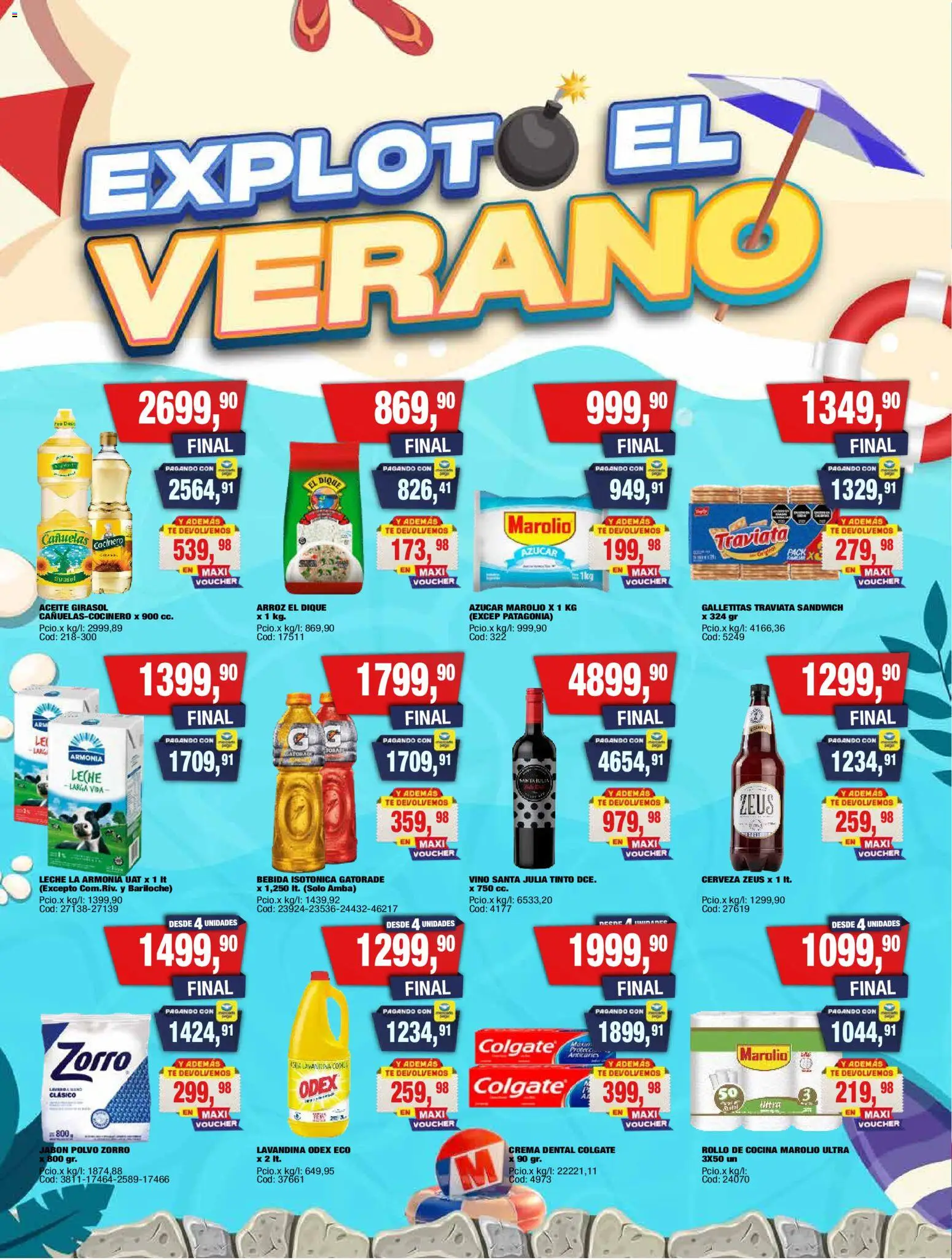 Maxiconsumo ofertas │ válido desde el 02.02.2026 | Página: 2 | Productos: Leche, Cerveza, Arroz, Crema