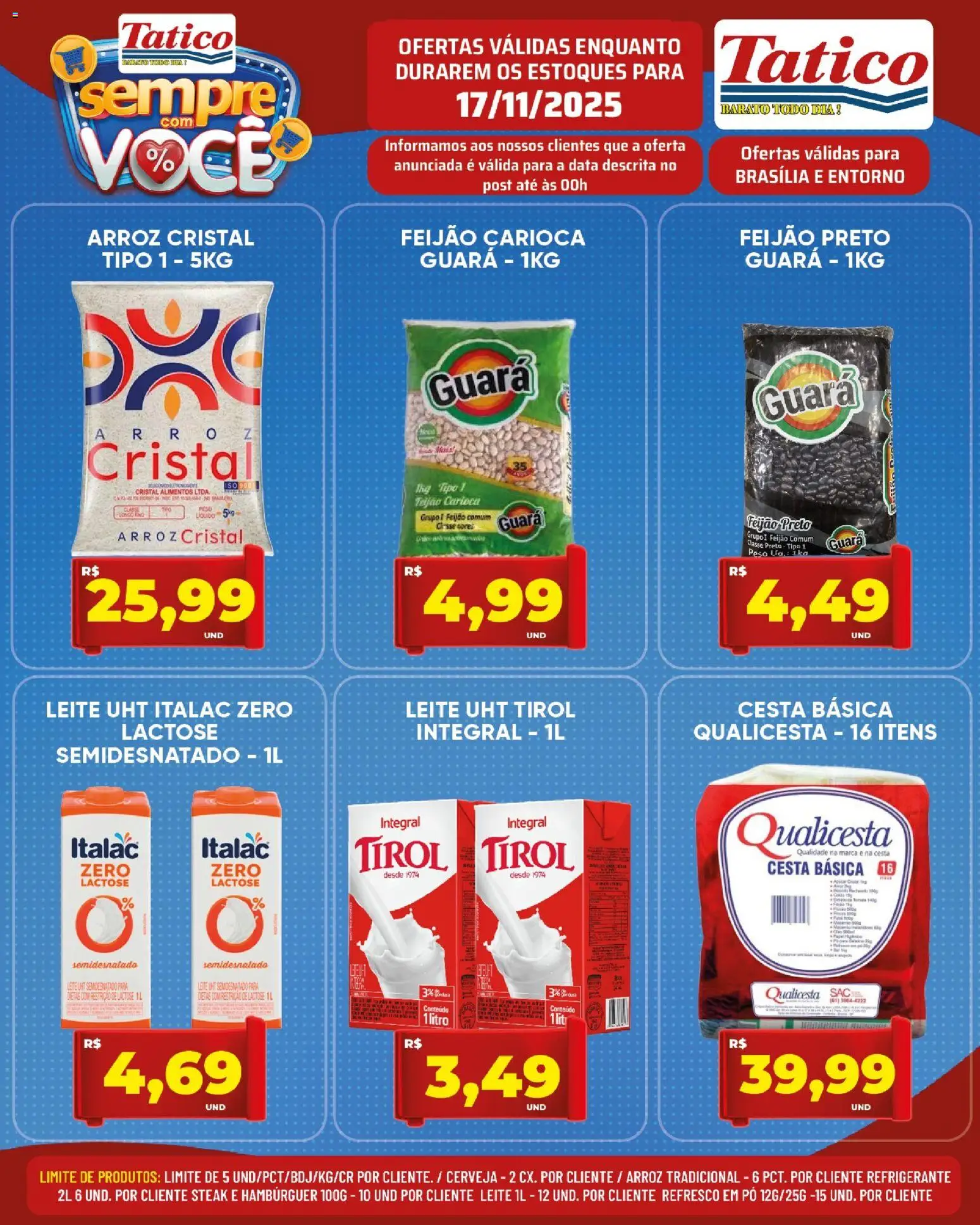 Tatico Folheto - válido de 17.11.2025 | Página: 2 | Produtos: Feijão, Refresco, Cesta, Arroz