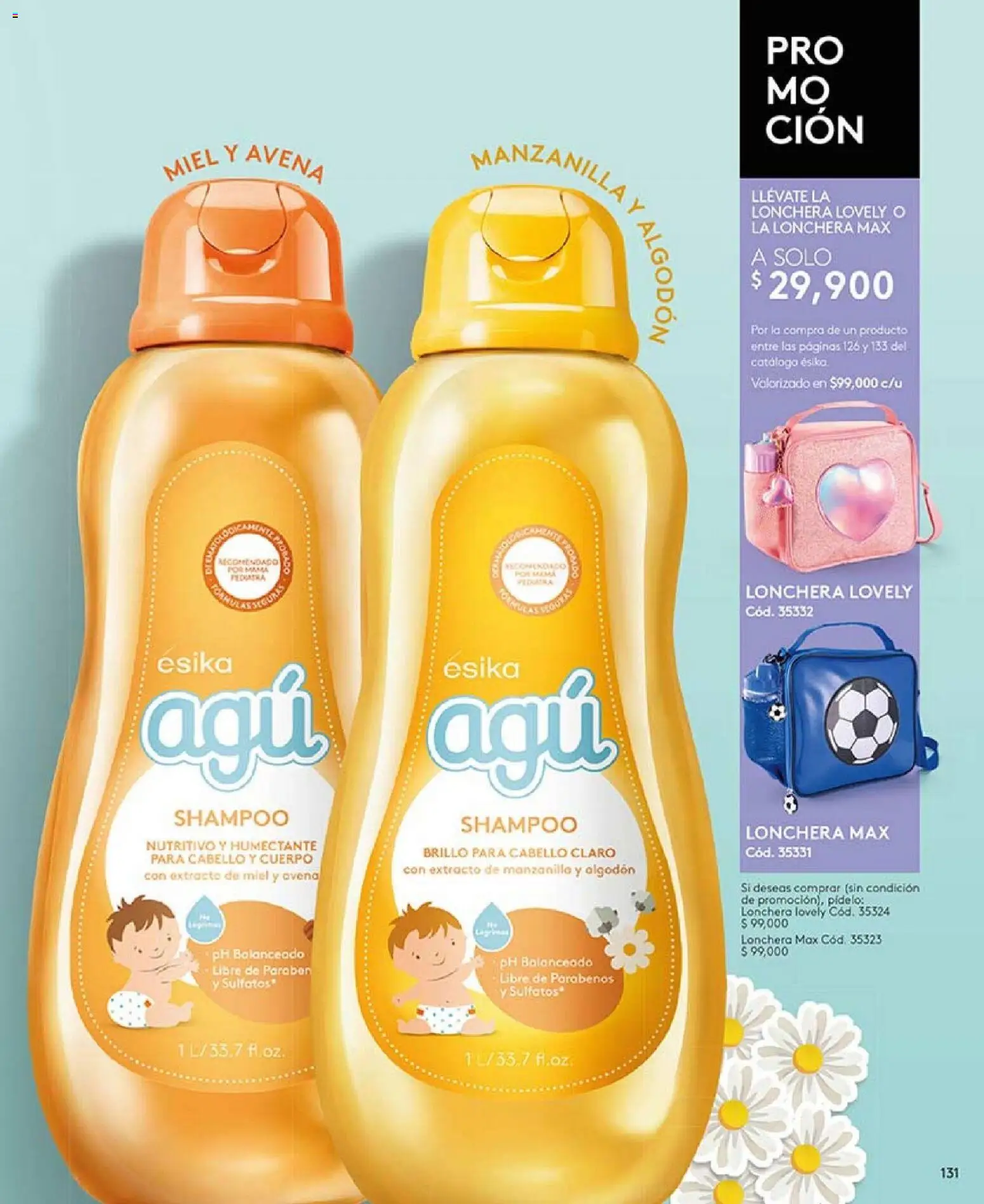 Ésika revista - valida desde el 01.04.2026 | Página: 131 | Productos: Avena, Shampoo, Brillo, Lonchera