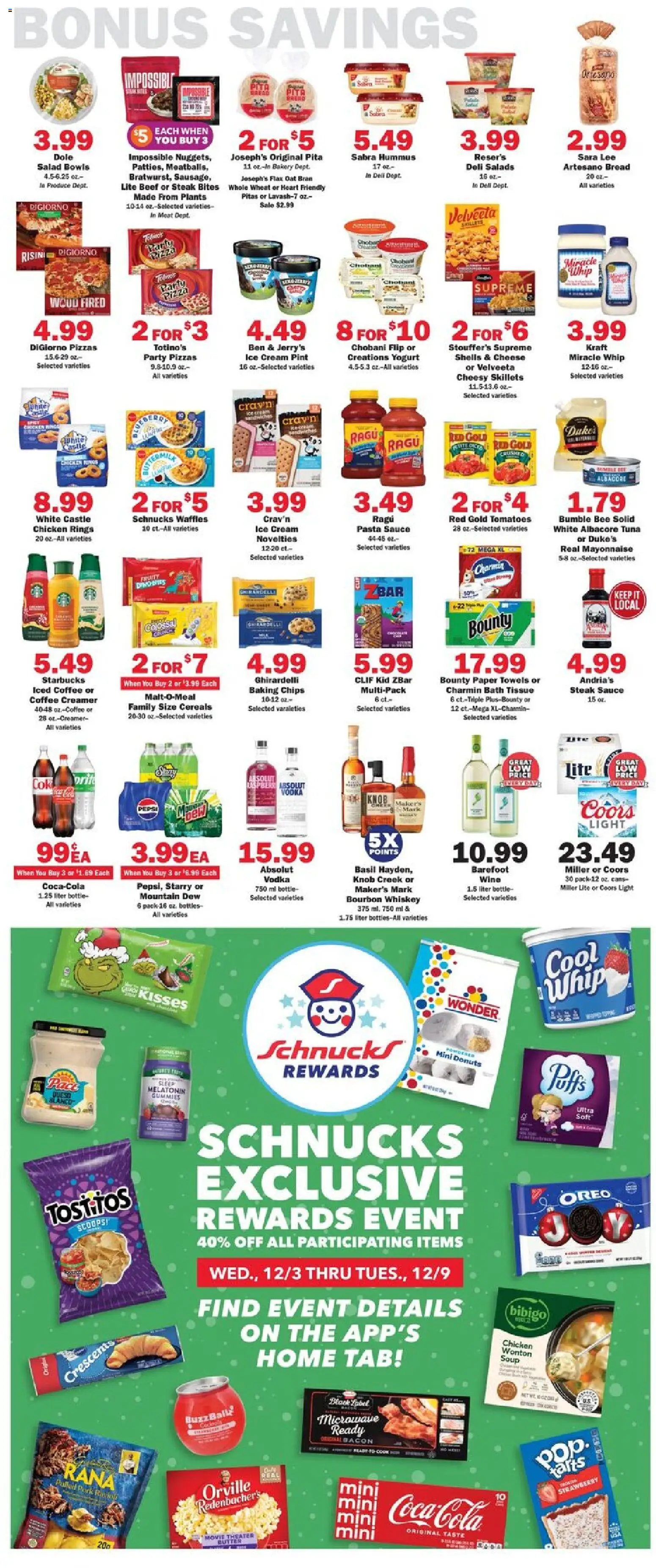 Schnucks Weekly Ad - valid from 03.12.2025 | Page: 5 | Products: Melatonin, Pasta, Vodka, Whiskey