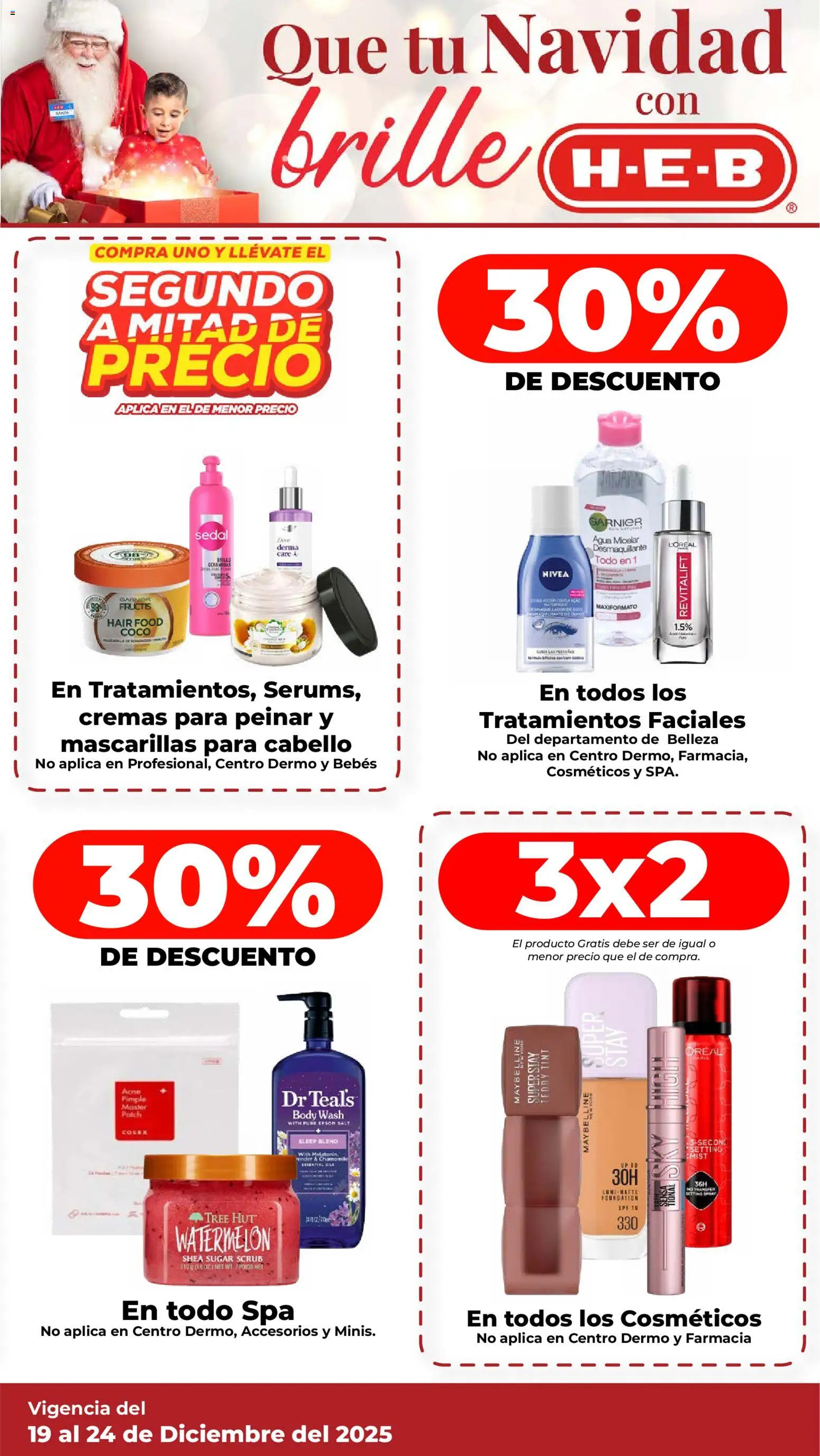 Nuevas ofertas de H-E-B válidas en toda la República Mexicana desde el 19.12.2025. ¡Encuentra las mejores ofertas en H-E-B folleto! | Página: 5 | Productos: Agua, Desmaquillante, Brillo, Agua micelar