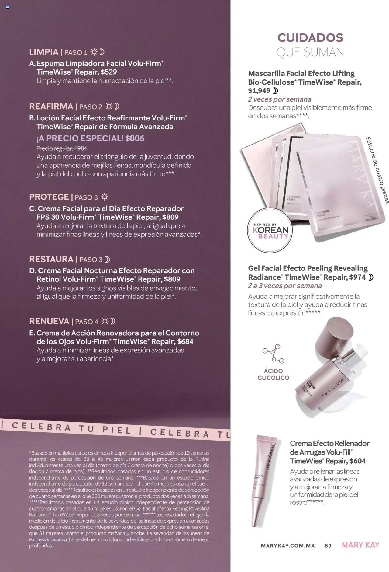 Nuevas ofertas de Mary Kay válidas en toda la República Mexicana desde el 01.07.2025. ¡Encuentra las mejores ofertas en Mary Kay catálogo! | Página: 50 | Productos: Crema, Espuma, Mascarilla, Peeling
