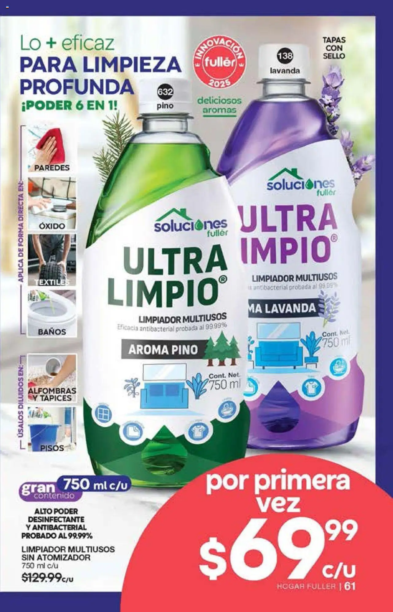 Nuevas ofertas de Fuller válidas en toda la República Mexicana desde el 15.10.2025. ¡Encuentra las mejores ofertas en Fuller - Campaña 14 2025! | Página: 61 | Productos: Limpiador, Desinfectante