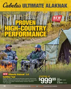 Preview of Cabela's weekly ads valid from 11.08.2025 | Page: 168 | Products: Tent
