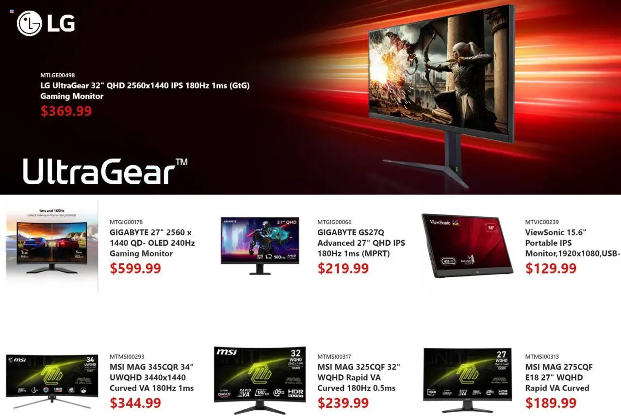Canada Computers flyer valid from 03.10.2025 | Page: 6 | Products: Monitor