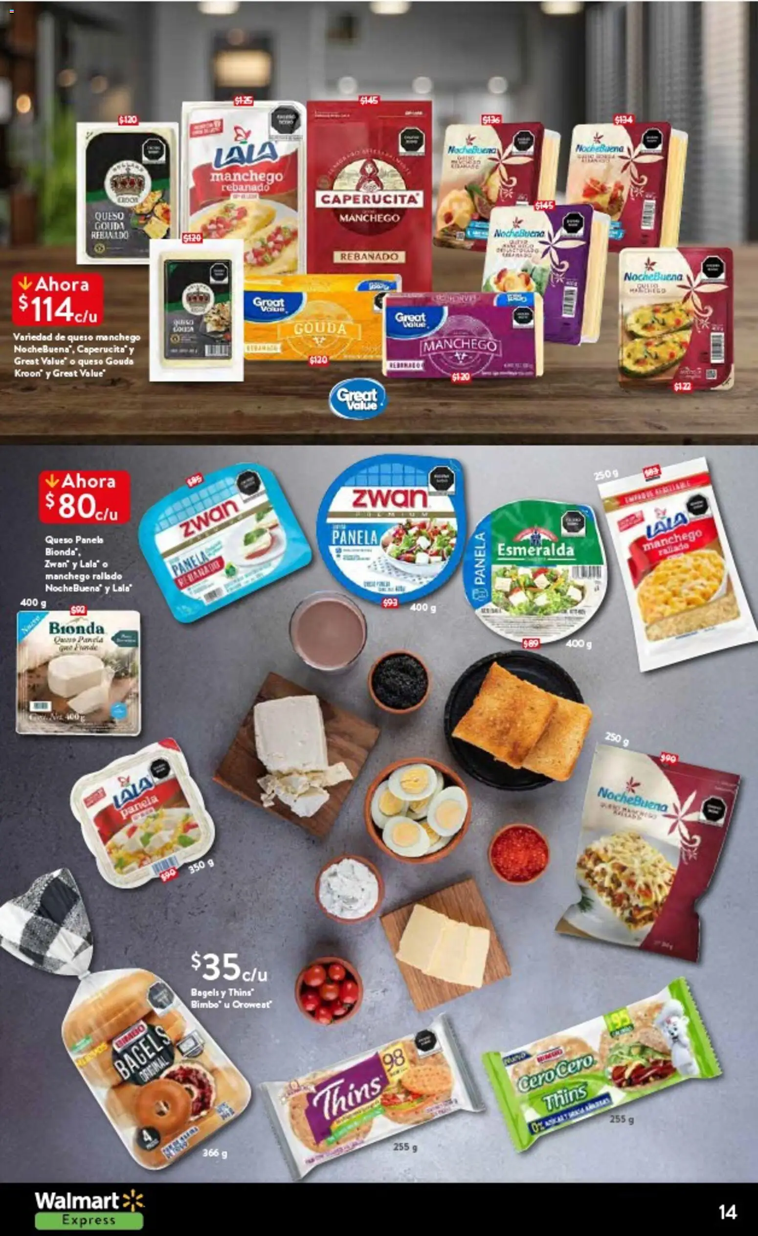 Nuevas ofertas de Walmart Express válidas en toda la República Mexicana desde el 14.10.2025. ¡Encuentra las mejores ofertas en Walmart Express folleto Halloween! | Página: 14 | Productos: Queso