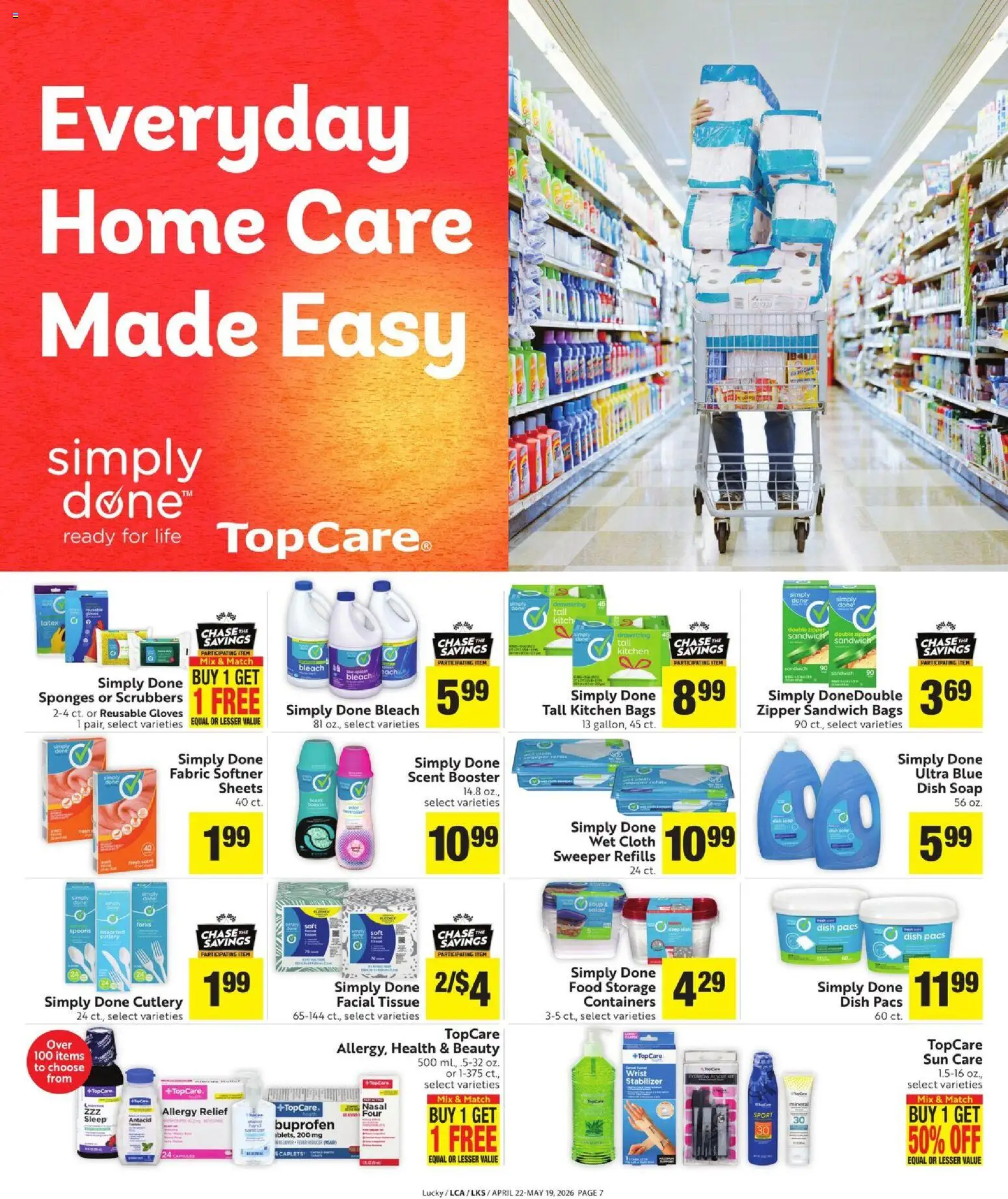 Lucky Supermarkets More Deals Across the Store - valid from 22.04.2026 | Page: 7 | Products: Soap, Gloves