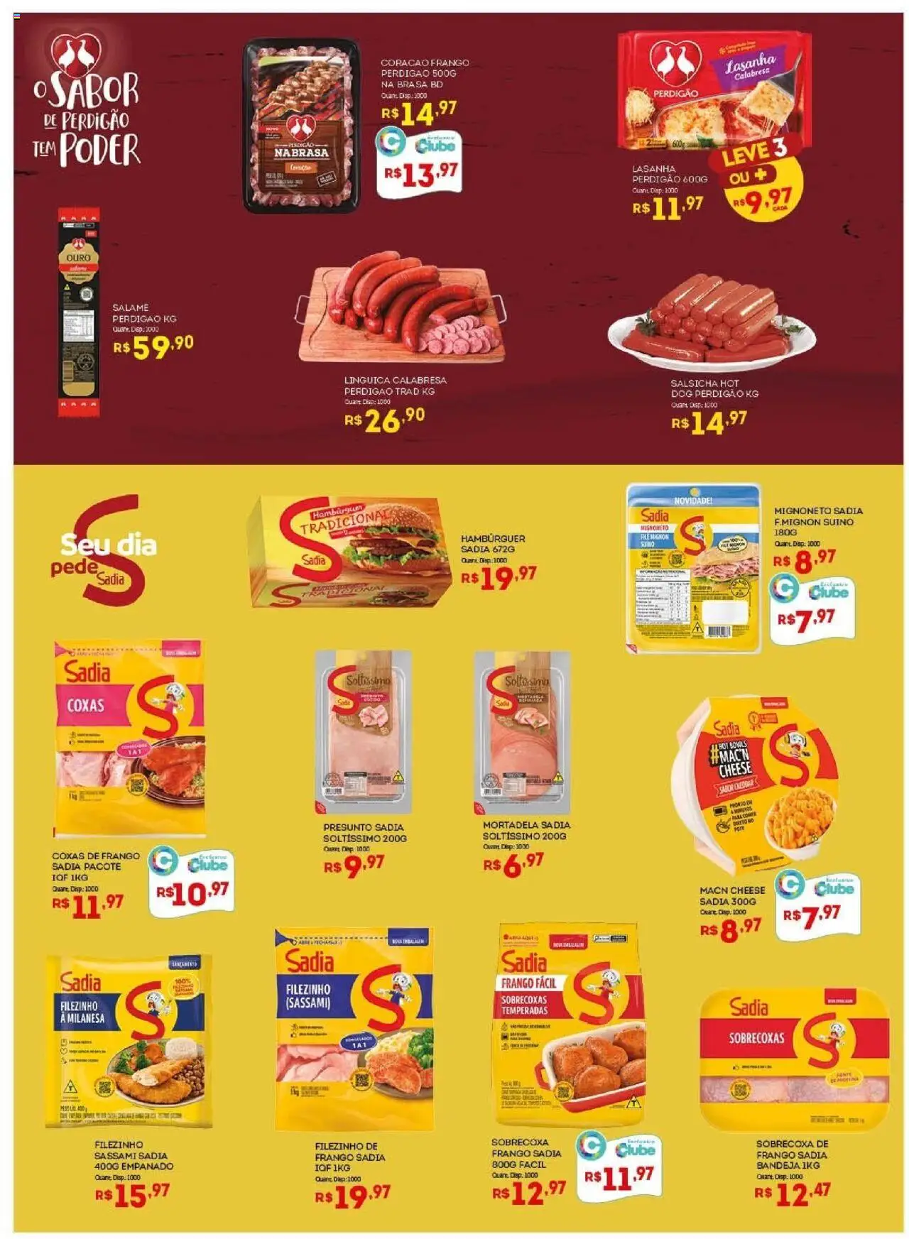 Bistek Supermercados Folheto - válido de 10.09.2025 | Página: 9 | Produtos: Filé mignon, Salame, Bandeja, Frango