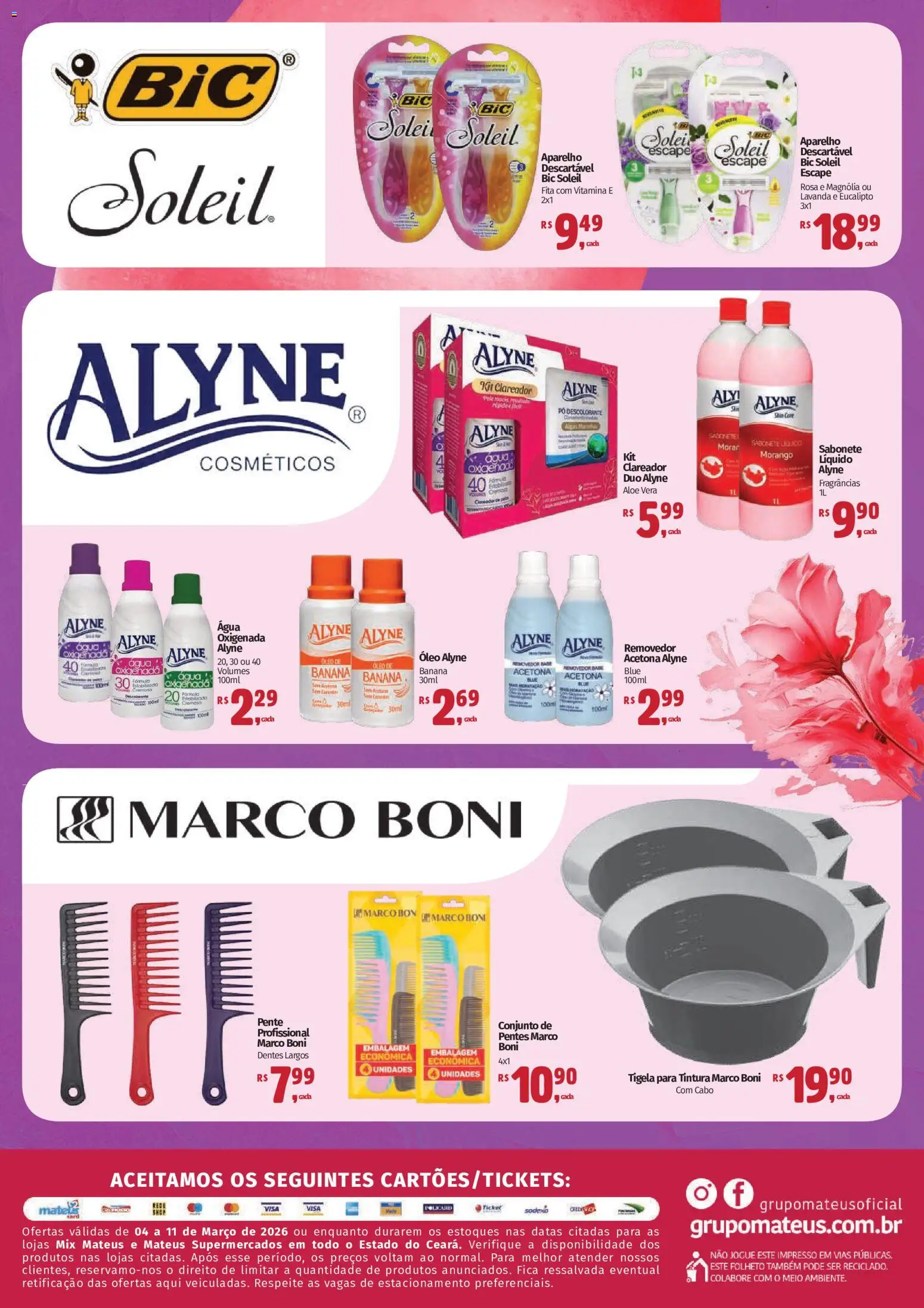 Mateus Folheto - válido de 04.03.2026 | Página: 4 | Produtos: Óleo, Fita, Pente, Cabo