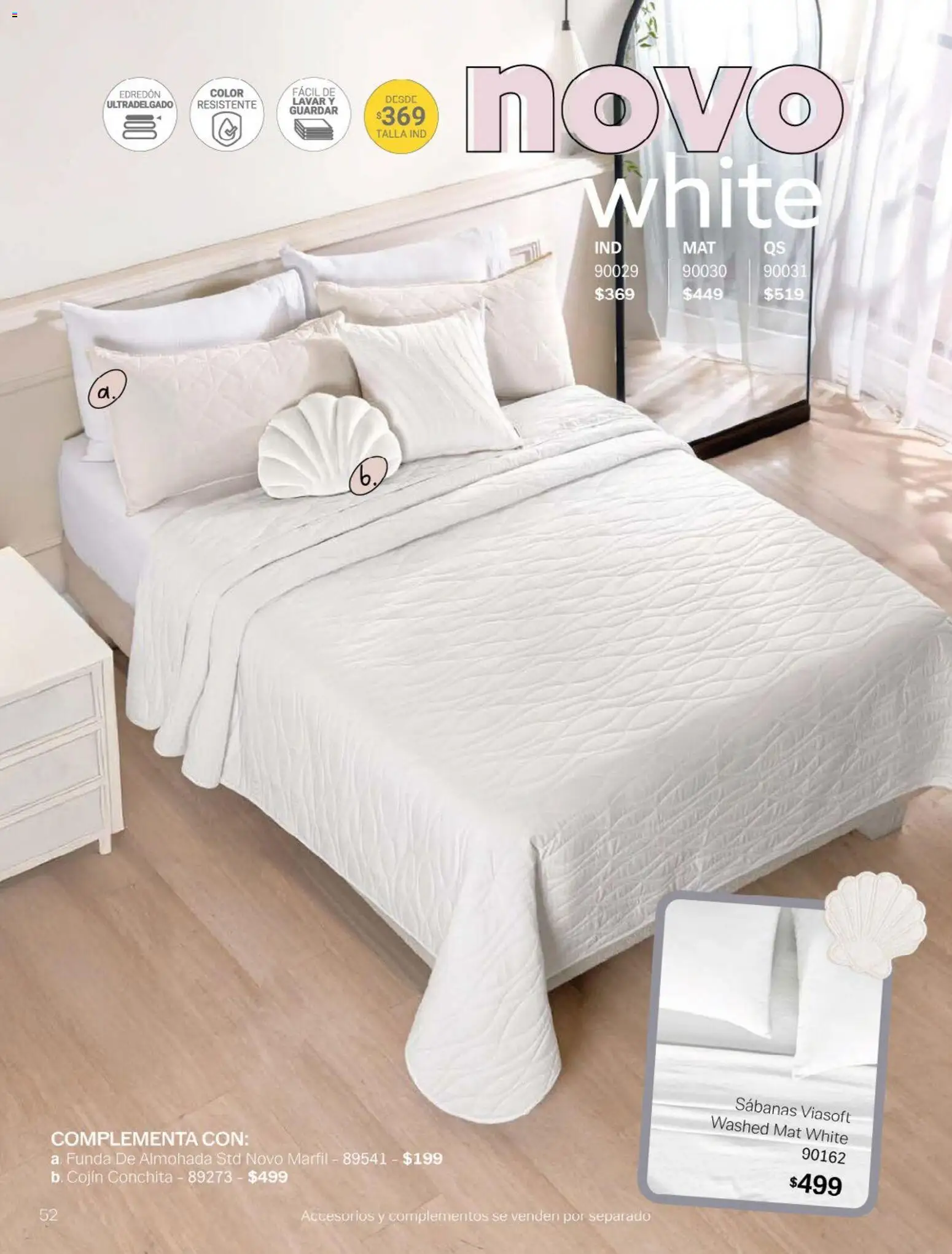 Nuevas ofertas de Vianney válidas en toda la República Mexicana desde el 23.01.2026. ¡Encuentra las mejores ofertas en Vianney catálogo Chavos! | Página: 54 | Productos: Funda, Funda de almohada, Almohada, Sabanas