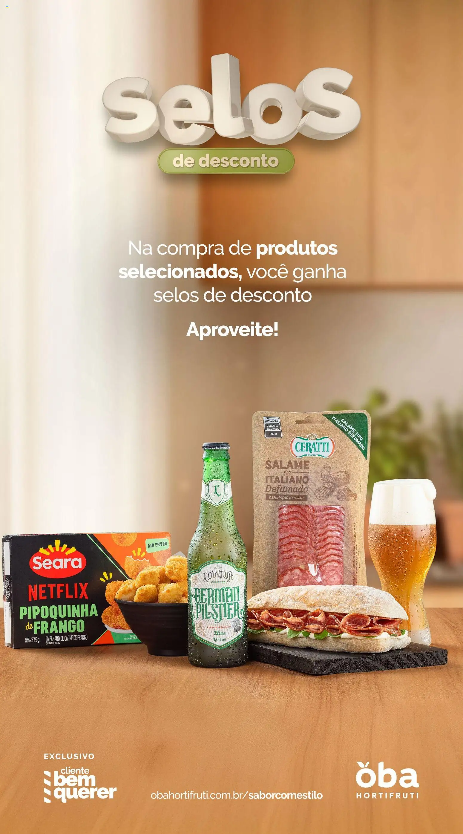 Oba Hortifruti Folheto - válido de 27.02.2026 | Página: 4 | Produtos: Air fryer, Salame, Carne, Frango