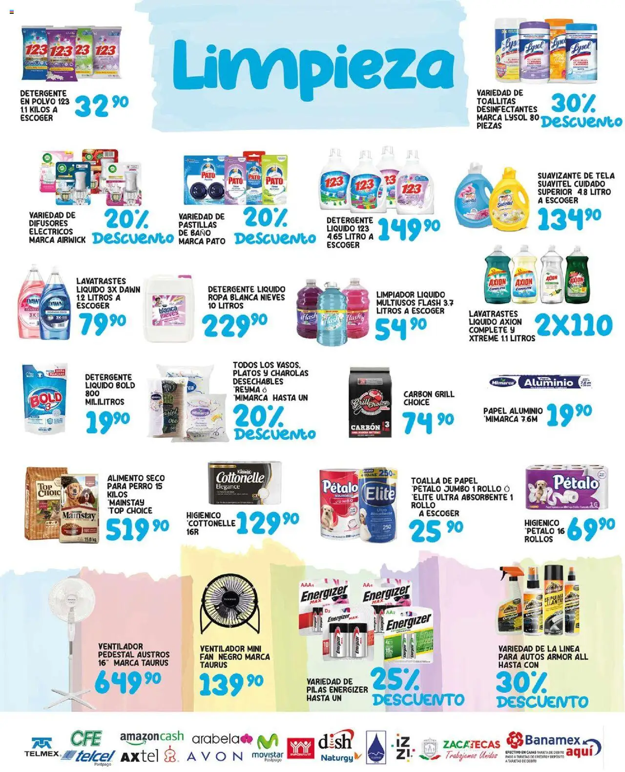 Nuevas ofertas de Alsuper válidas en toda la República Mexicana desde el 15.08.2025. ¡Encuentra las mejores ofertas en Alsuper - Folleto - Zacatecas! | Página: 5 | Productos: Limpiador, Ropa, Top, Pilas