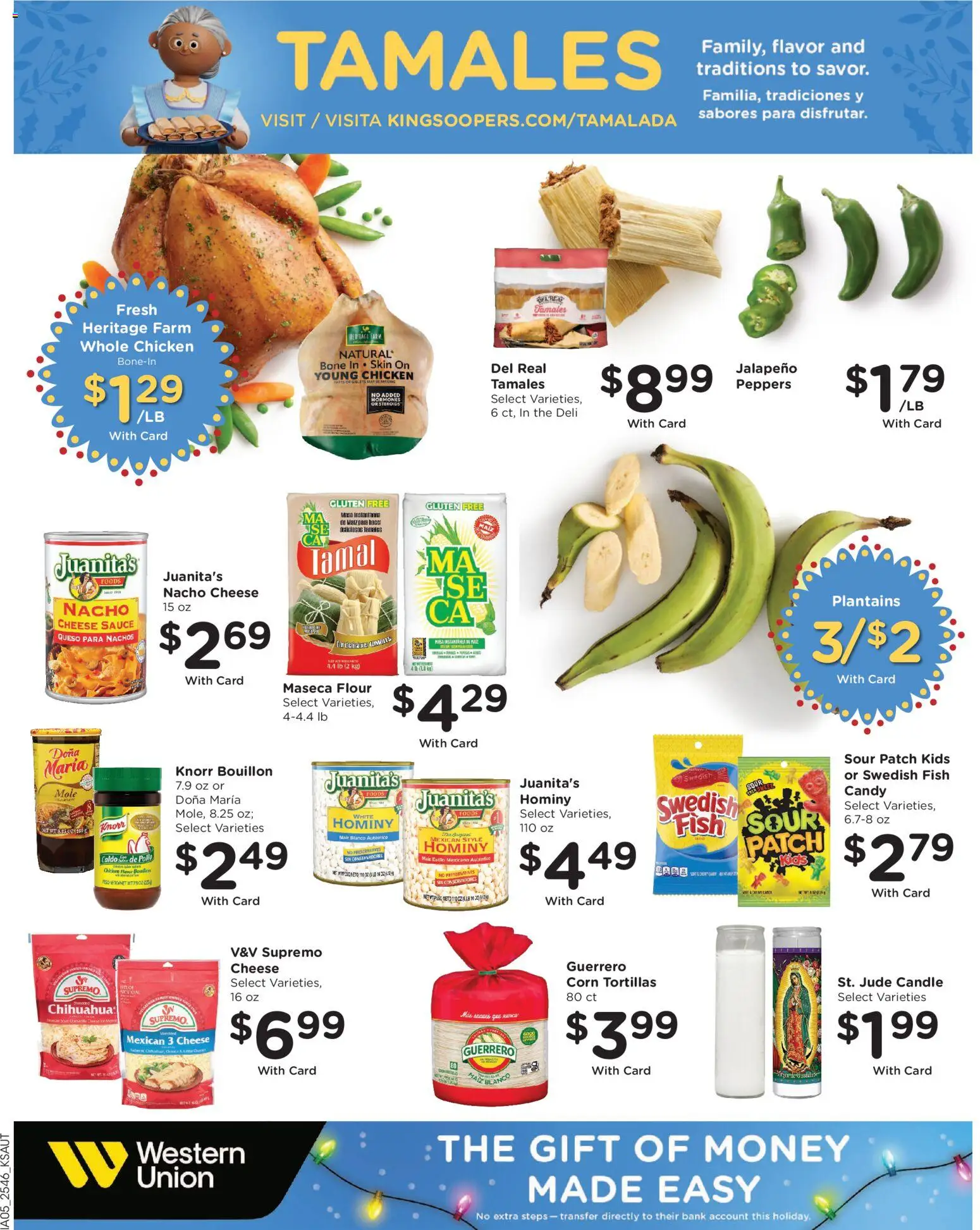 King Soopers Weekly Ad - valid from 17.12.2025 | Page: 18 | Products: Corn, Peppers, Fish, Sauce