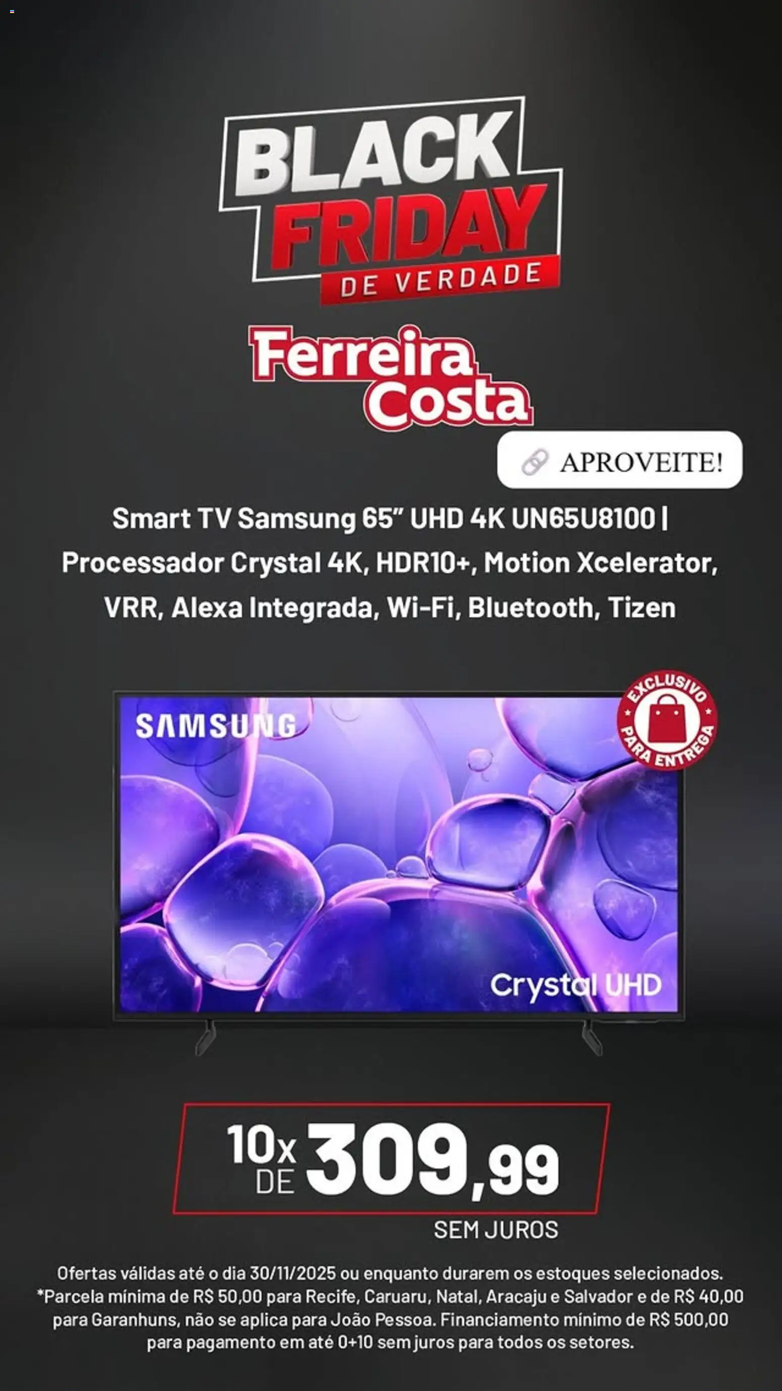 Ferreira Costa Folheto - válido de 26.11.2025 | Página: 3 | Produtos: smart TV, Processador, Tv