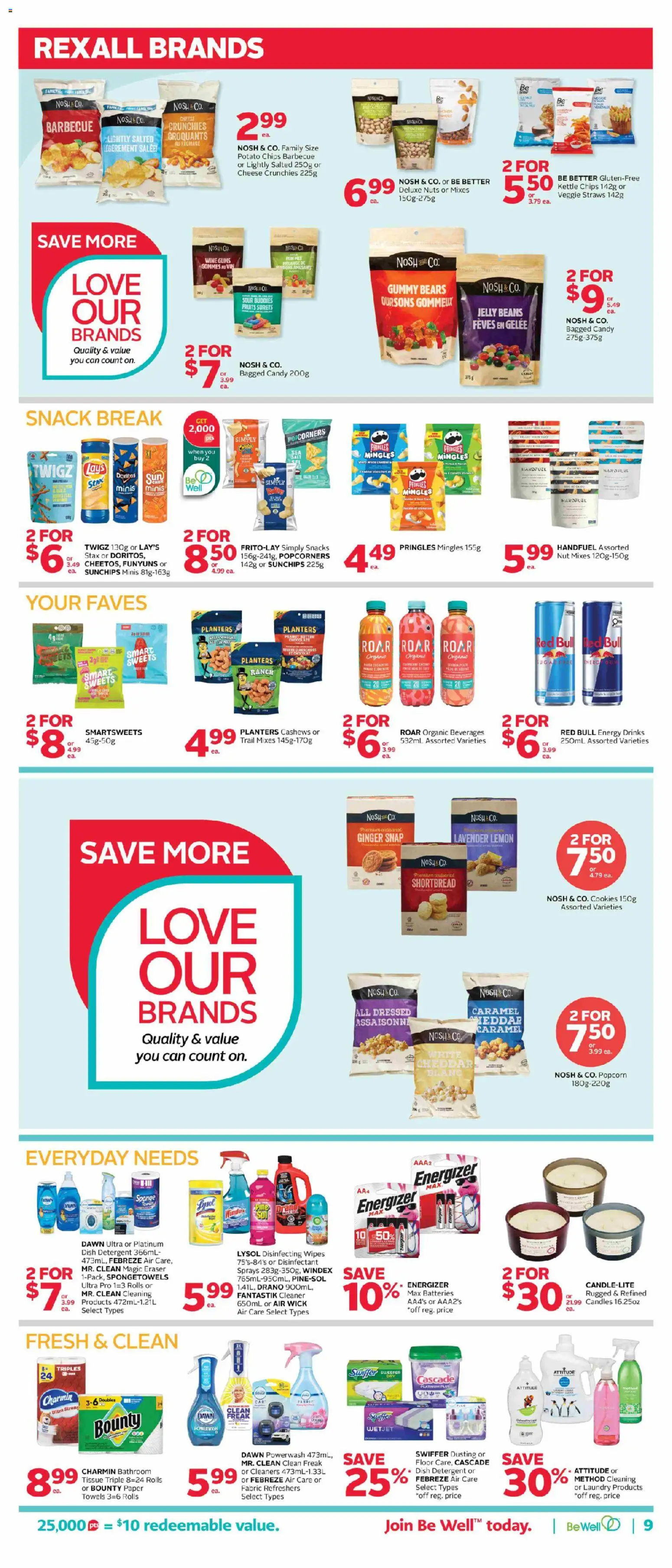 Rexall flyer valid from 09.01.2026 | Page: 16 | Products: Chips, Cookies, Kettle, Detergent