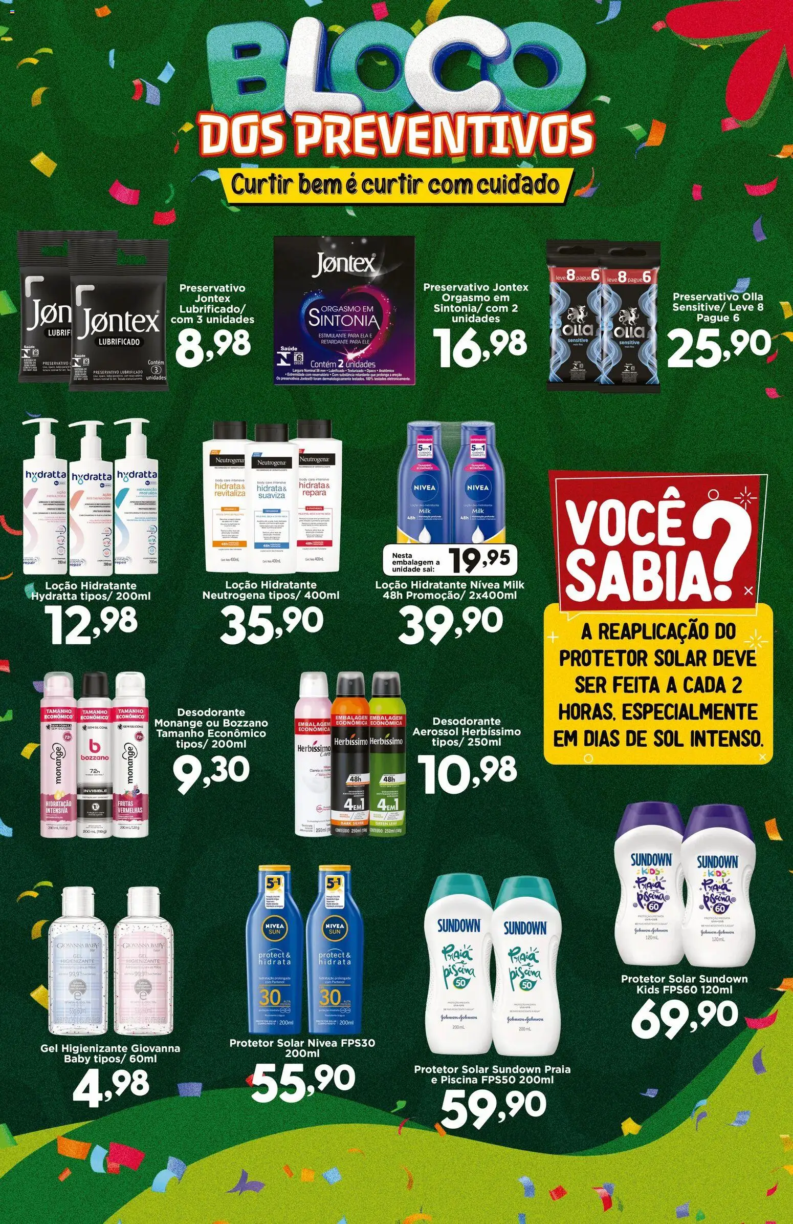 Confiança Folheto - válido de 09.02.2026 | Página: 2 | Produtos: Protetor solar, Desodorante, Piscina, Preservativo