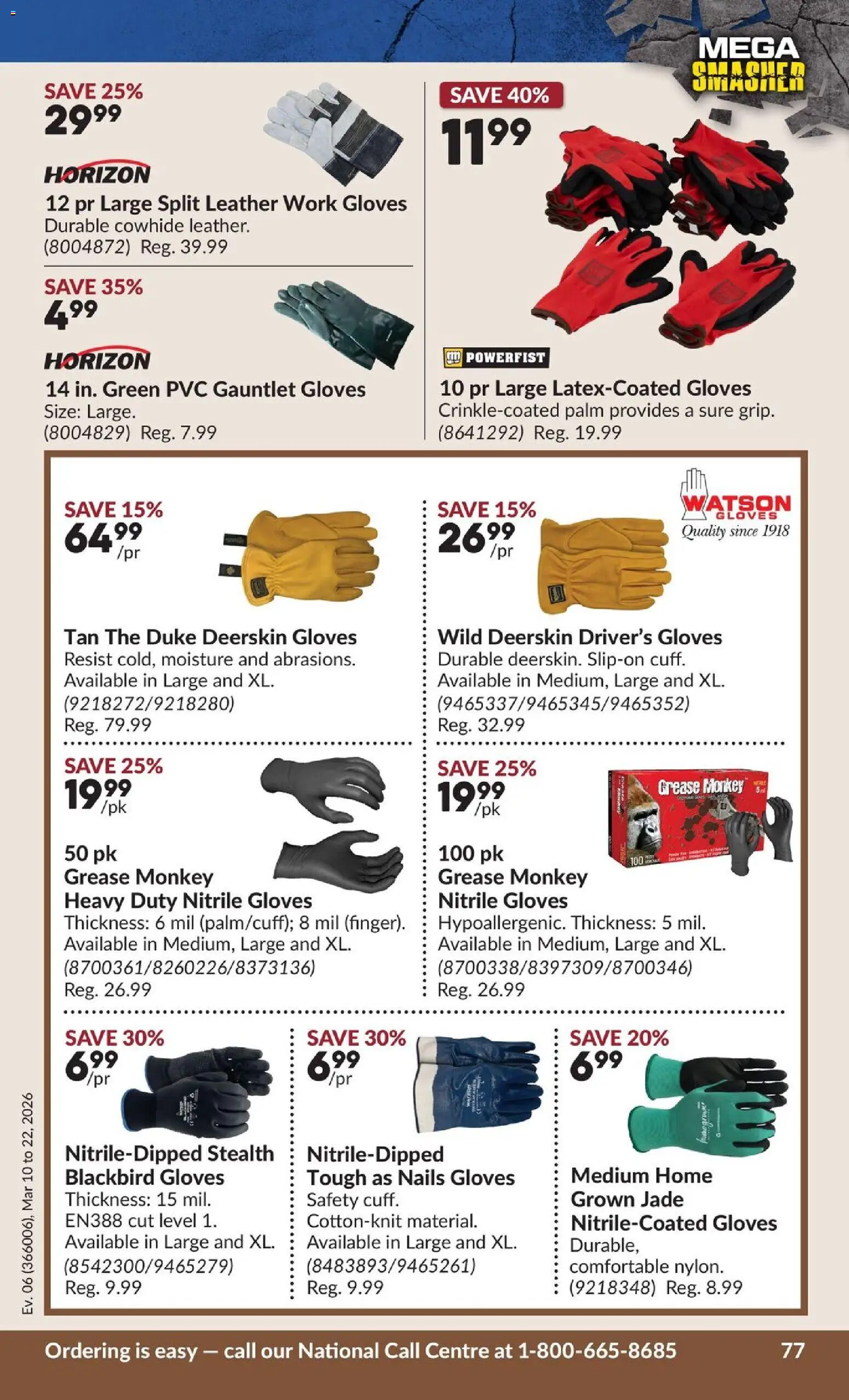 Princess Auto flyer valid from 10.03.2026 | Page: 82 | Products: Gloves