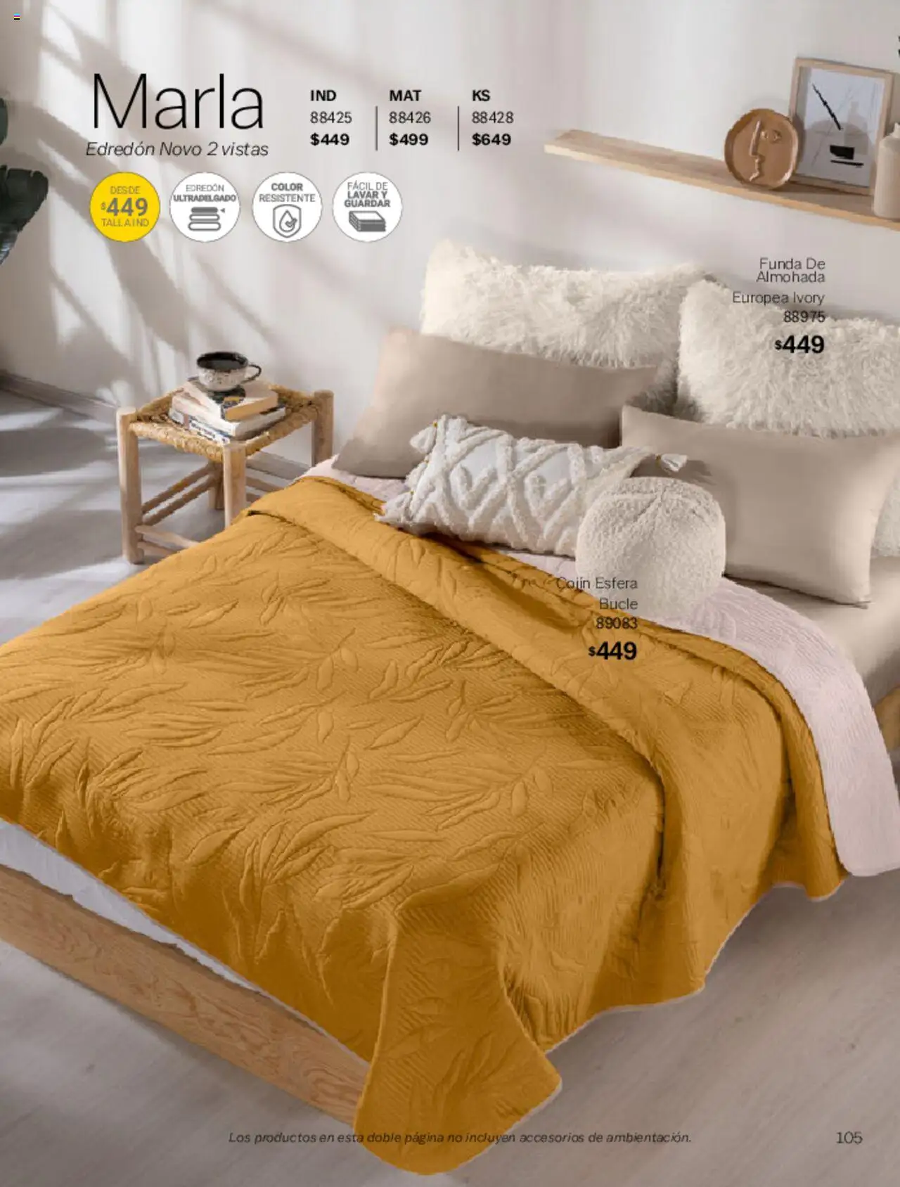 Nuevas ofertas de Vianney válidas en toda la República Mexicana desde el 07.03.2025. ¡Encuentra las mejores ofertas en Vianney catálogo Primavera! | Página: 107 | Productos: Funda, Funda de almohada, Almohada